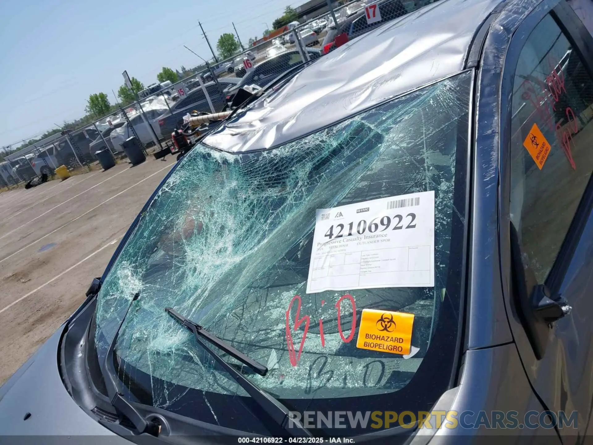 6 Photograph of a damaged car JA4AR3AU5KU028816 MITSUBISHI OUTLANDER SPORT 2019