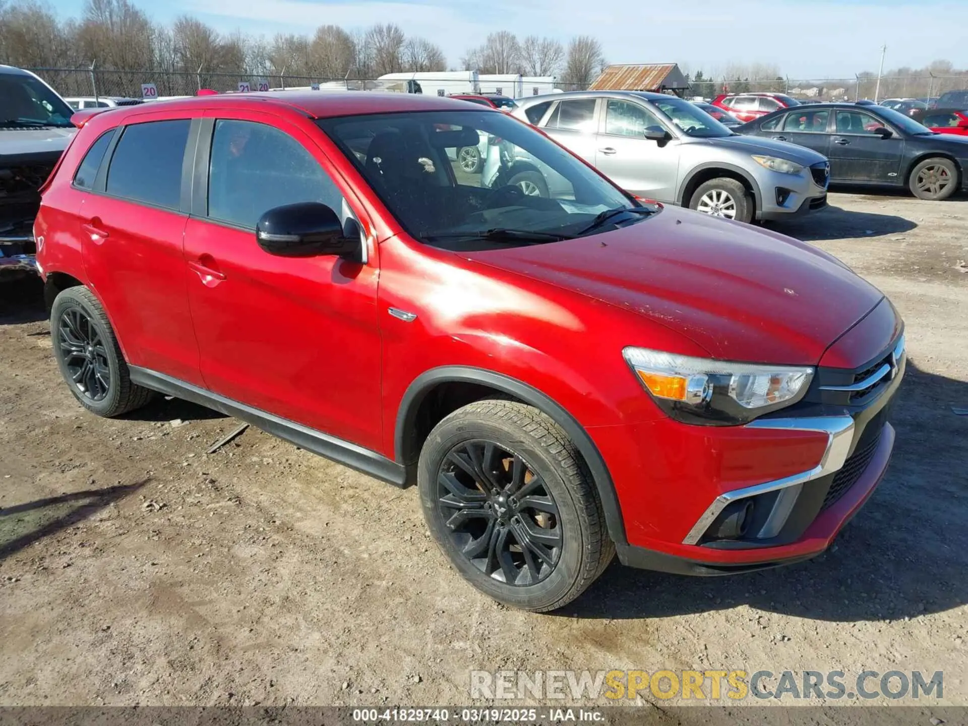1 Photograph of a damaged car JA4AR3AUXKU016368 MITSUBISHI OUTLANDER SPORT 2019