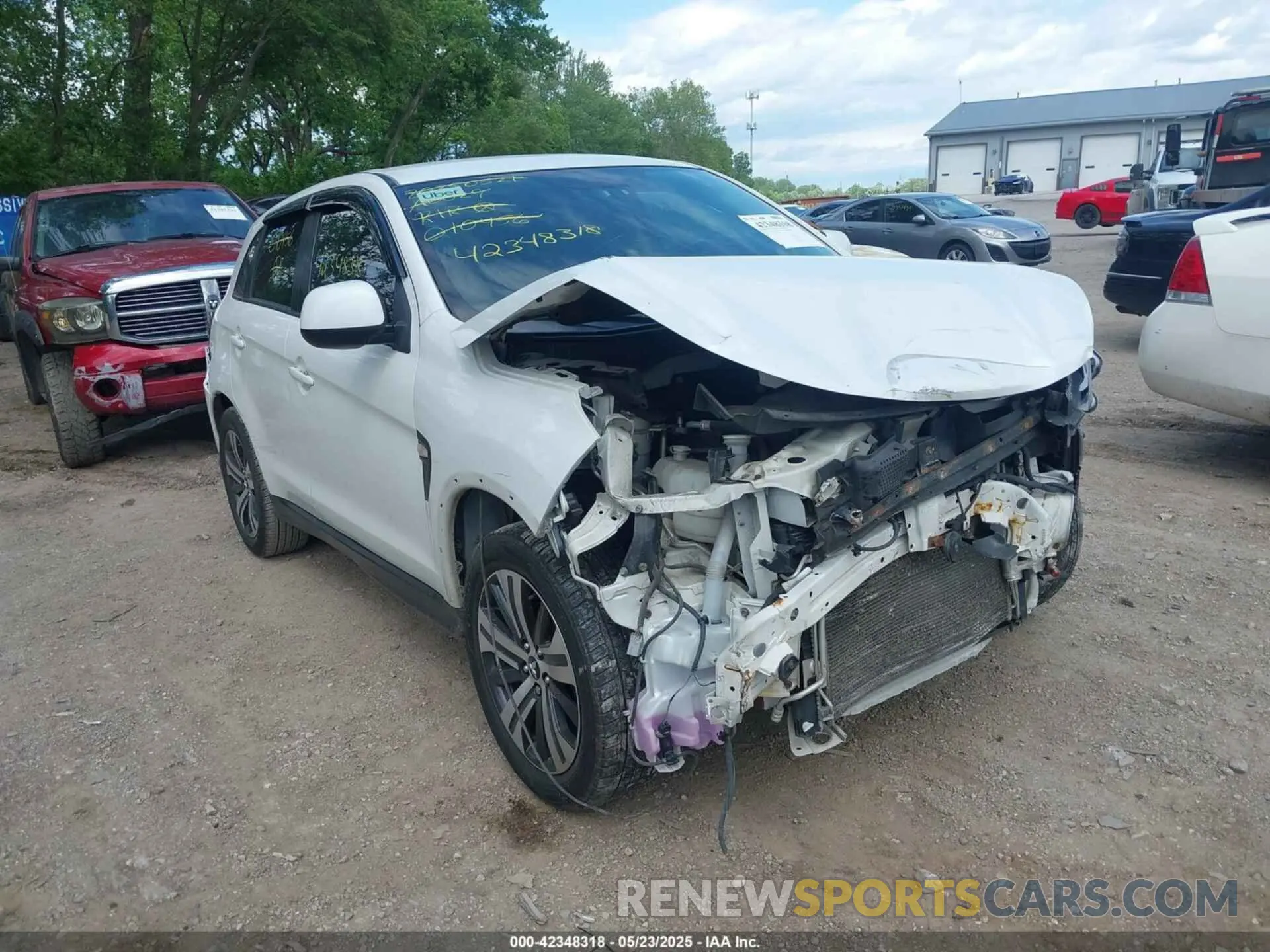 1 Photograph of a damaged car JA4AP3AU0LU010456 MITSUBISHI OUTLANDER SPORT 2020