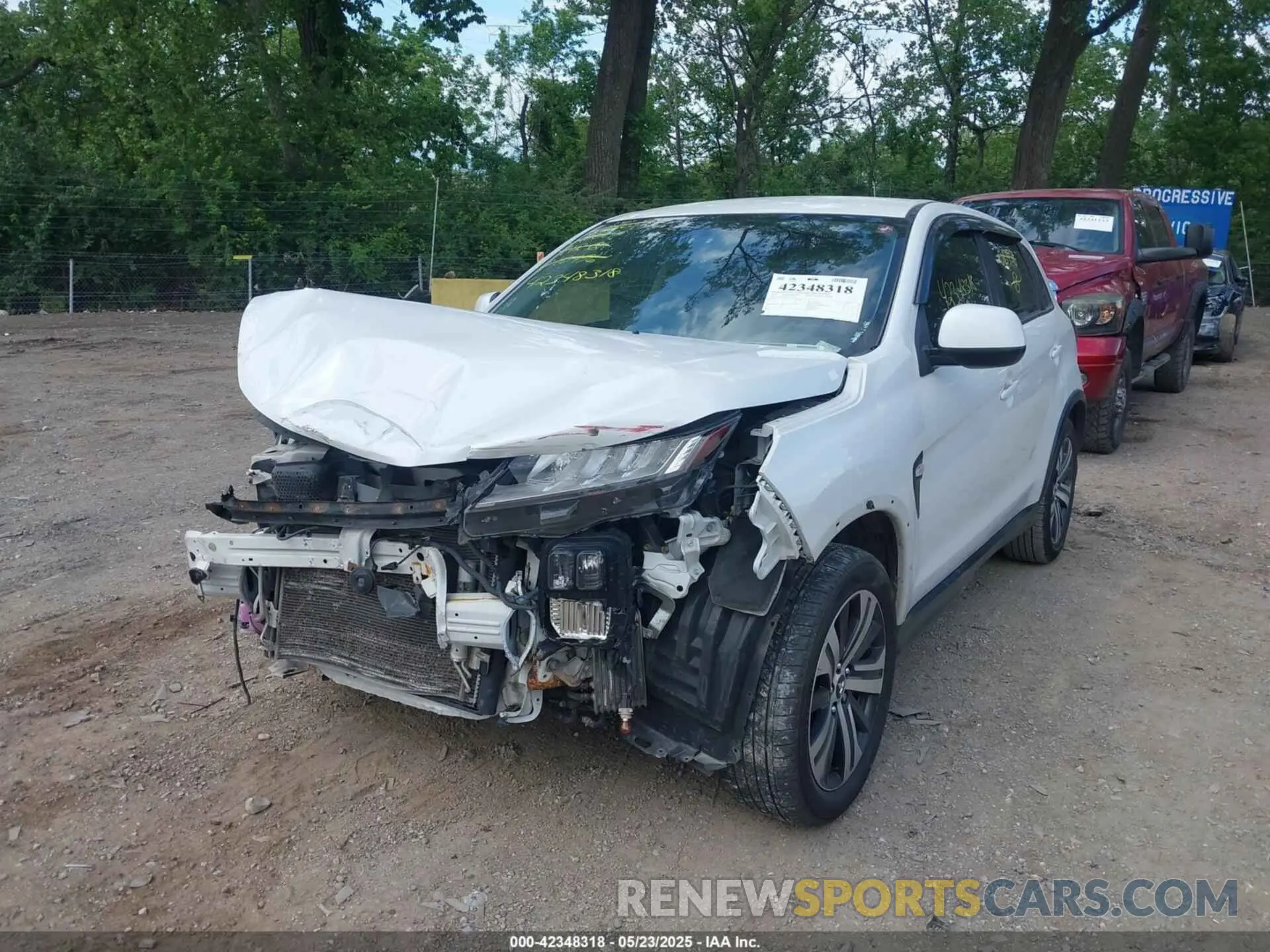2 Photograph of a damaged car JA4AP3AU0LU010456 MITSUBISHI OUTLANDER SPORT 2020