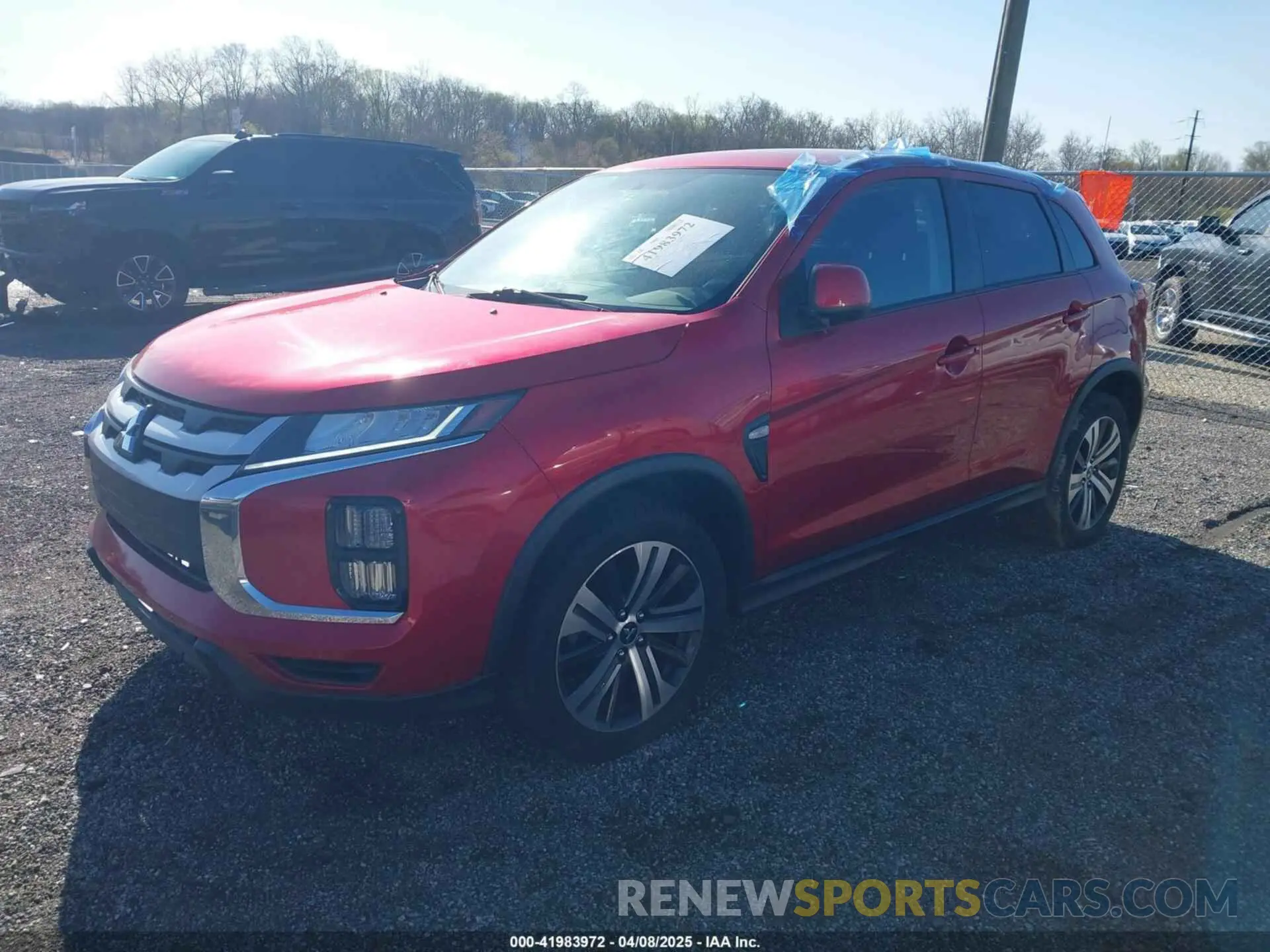 2 Photograph of a damaged car JA4AP3AU0LU016550 MITSUBISHI OUTLANDER SPORT 2020