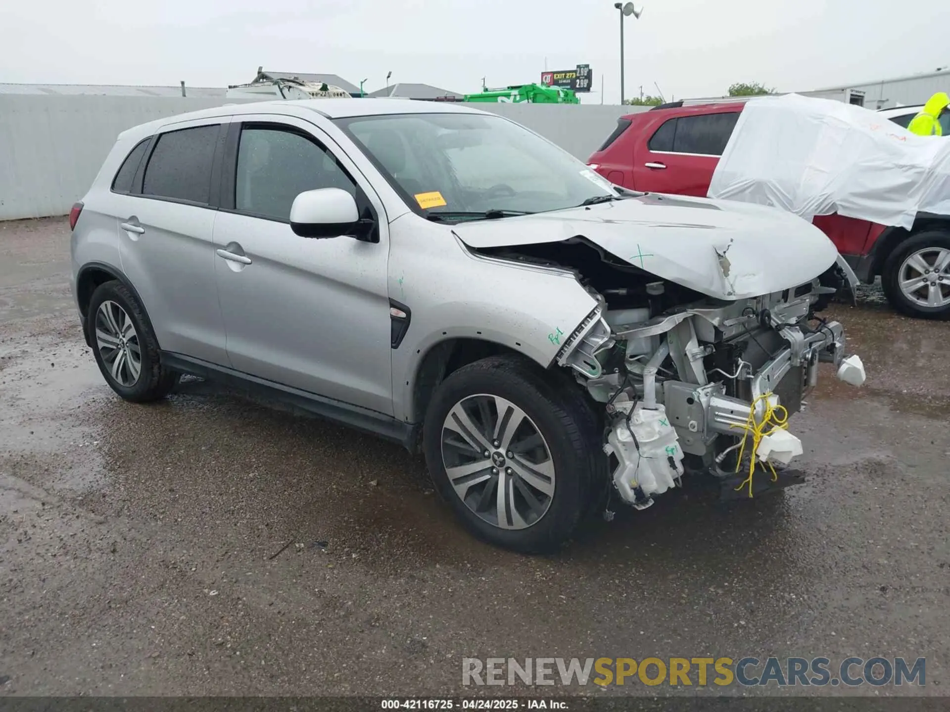 1 Photograph of a damaged car JA4AP3AU3LU001332 MITSUBISHI OUTLANDER SPORT 2020