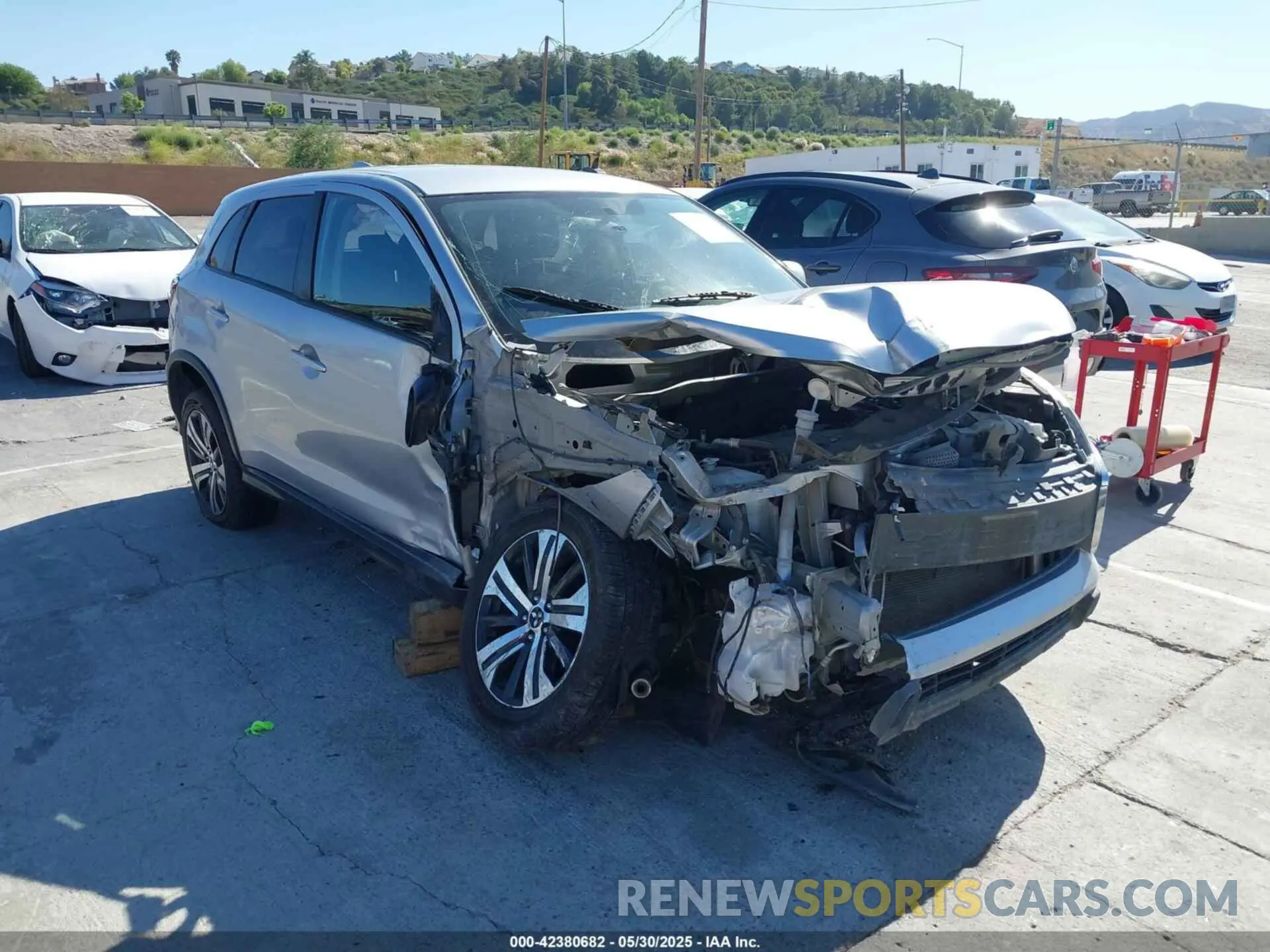 1 Photograph of a damaged car JA4AP3AU6LU010350 MITSUBISHI OUTLANDER SPORT 2020