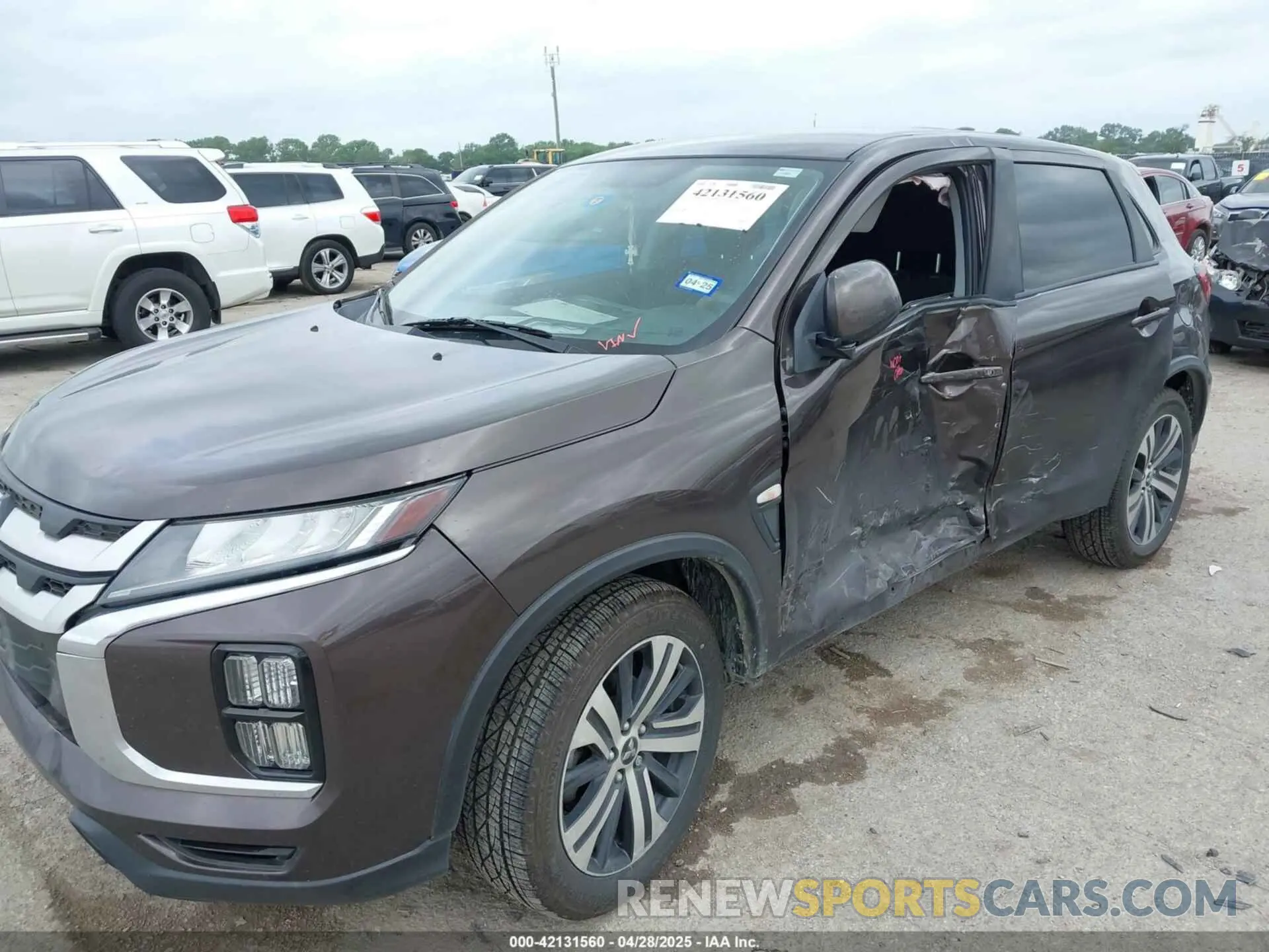 6 Photograph of a damaged car JA4AP3AU6LU015905 MITSUBISHI OUTLANDER SPORT 2020