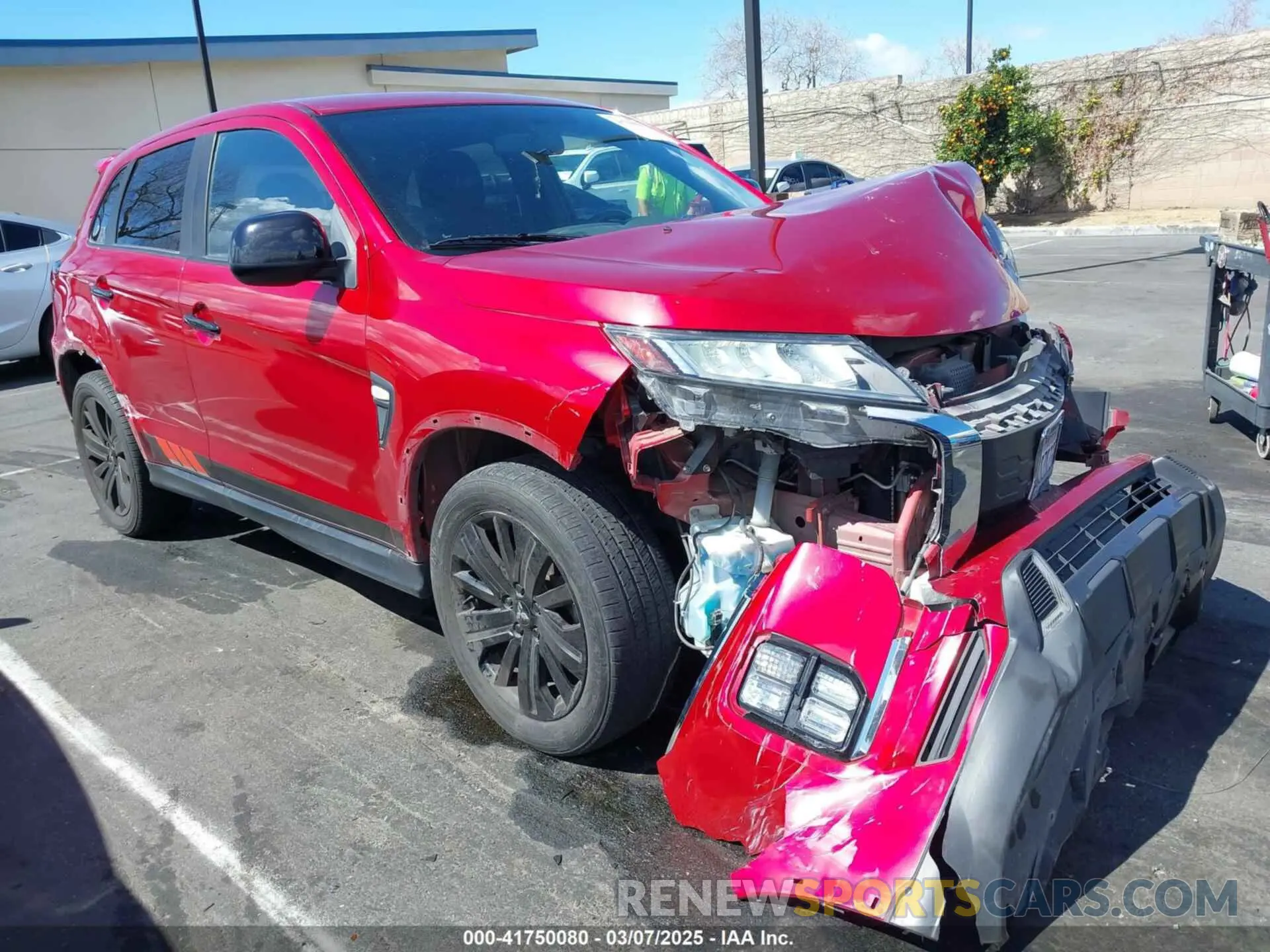 1 Photograph of a damaged car JA4AP3AU6LU025110 MITSUBISHI OUTLANDER SPORT 2020
