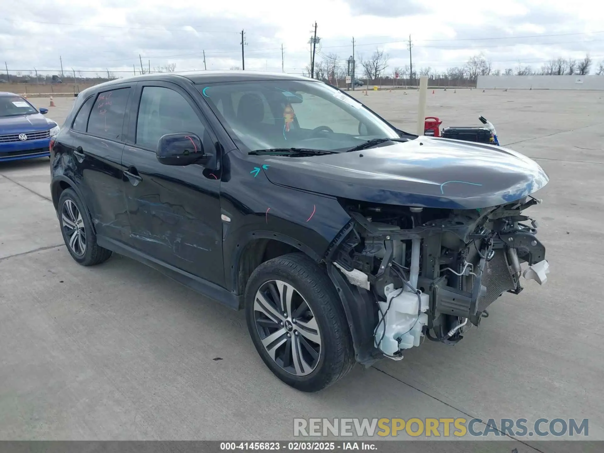 1 Photograph of a damaged car JA4AP3AU7LU006002 MITSUBISHI OUTLANDER SPORT 2020