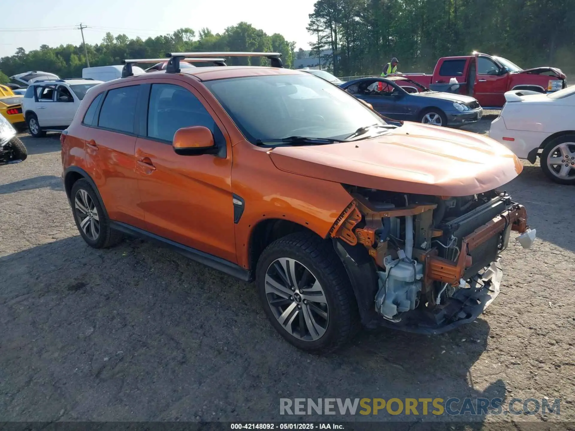 1 Photograph of a damaged car JA4AP3AU8LU005134 MITSUBISHI OUTLANDER SPORT 2020
