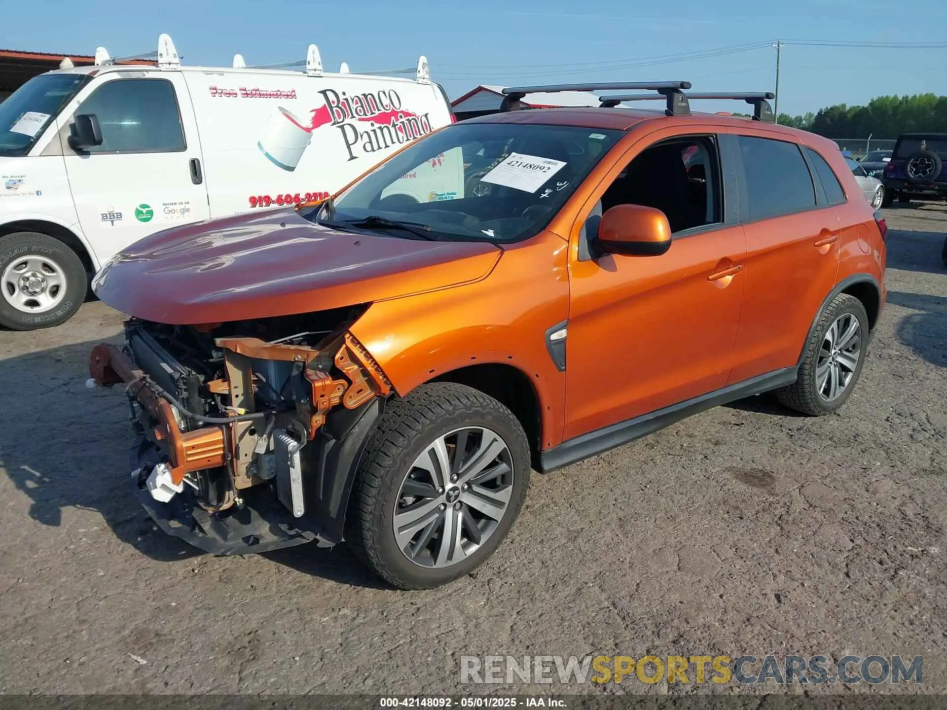 2 Photograph of a damaged car JA4AP3AU8LU005134 MITSUBISHI OUTLANDER SPORT 2020