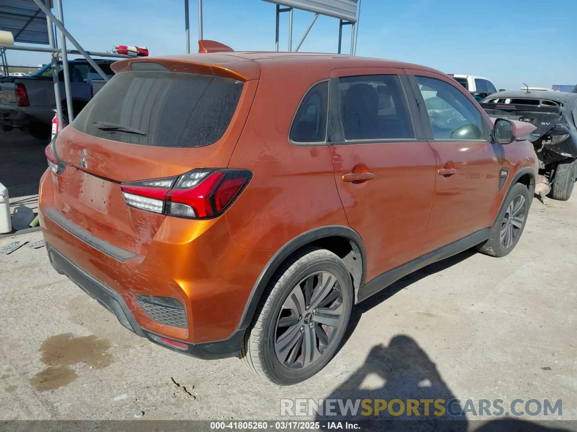 4 Photograph of a damaged car JA4AP3AU8LU008390 MITSUBISHI OUTLANDER SPORT 2020