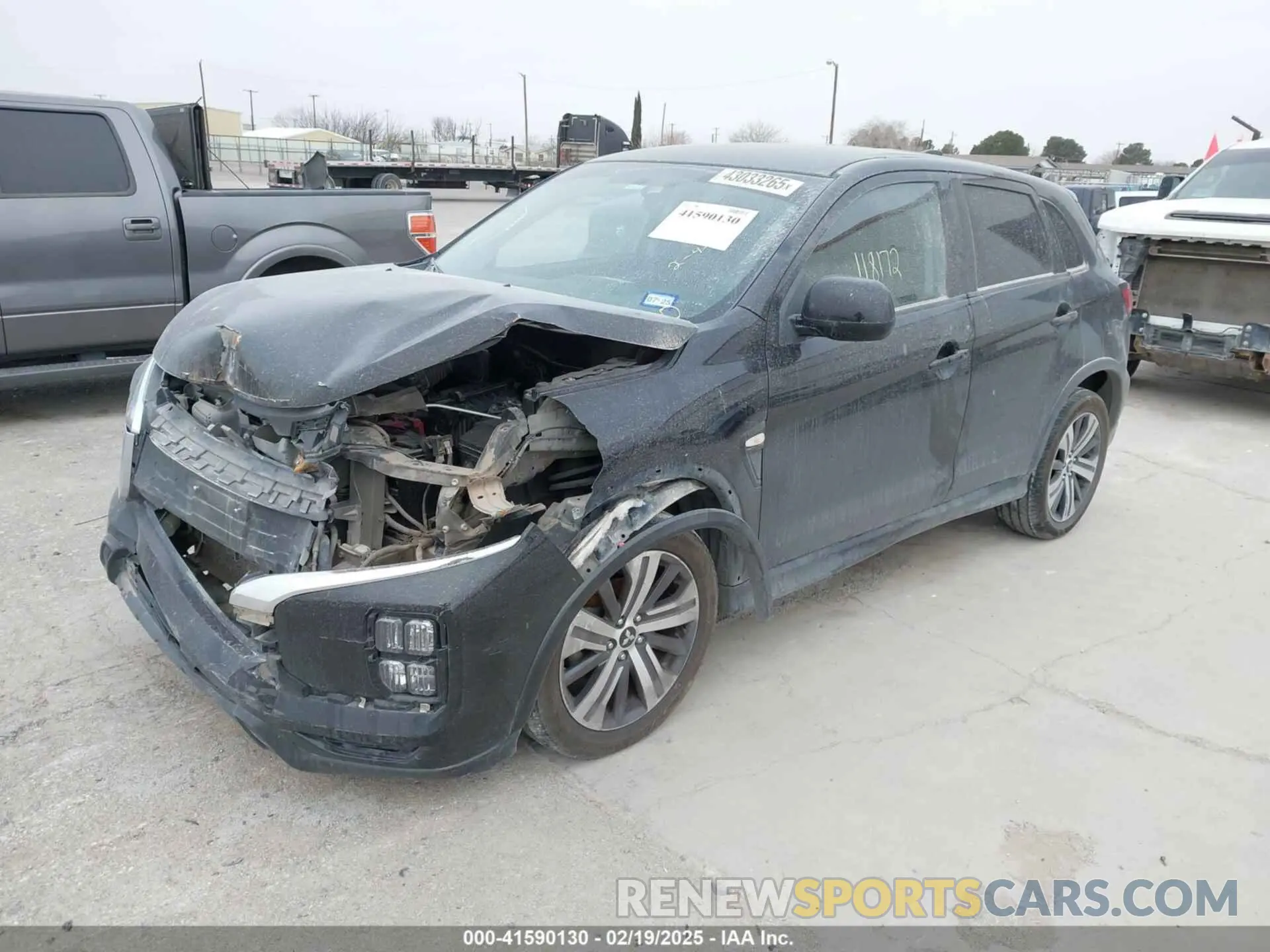 2 Photograph of a damaged car JA4AP3AU8LU021527 MITSUBISHI OUTLANDER SPORT 2020