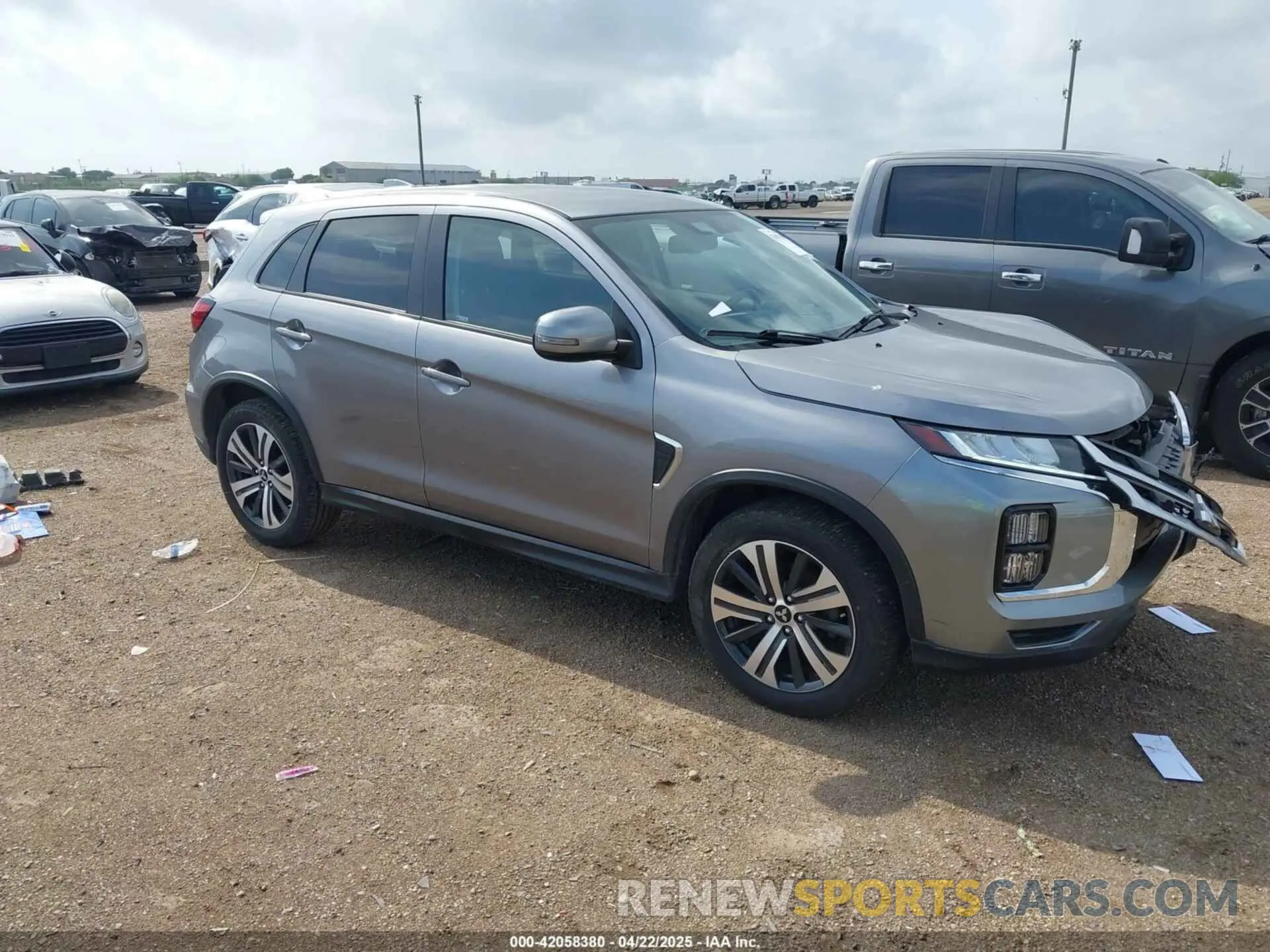 1 Photograph of a damaged car JA4AP4AU1LU028504 MITSUBISHI OUTLANDER SPORT 2020