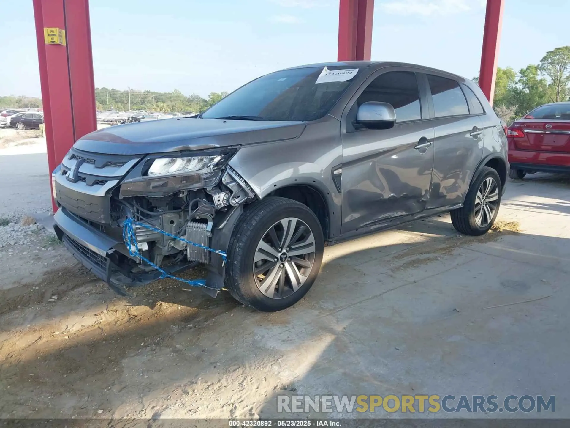 2 Photograph of a damaged car JA4AR3AU0LU013786 MITSUBISHI OUTLANDER SPORT 2020