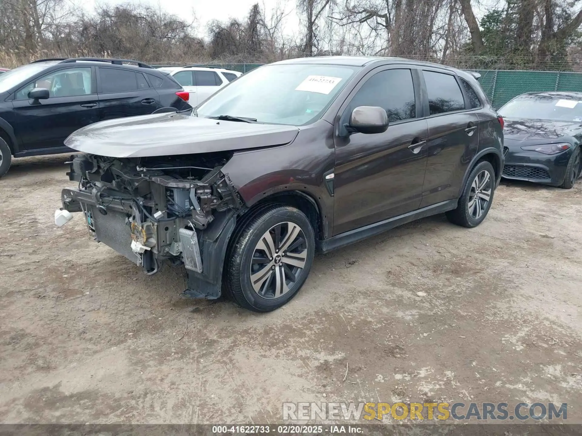 2 Photograph of a damaged car JA4AR3AU0LU029485 MITSUBISHI OUTLANDER SPORT 2020