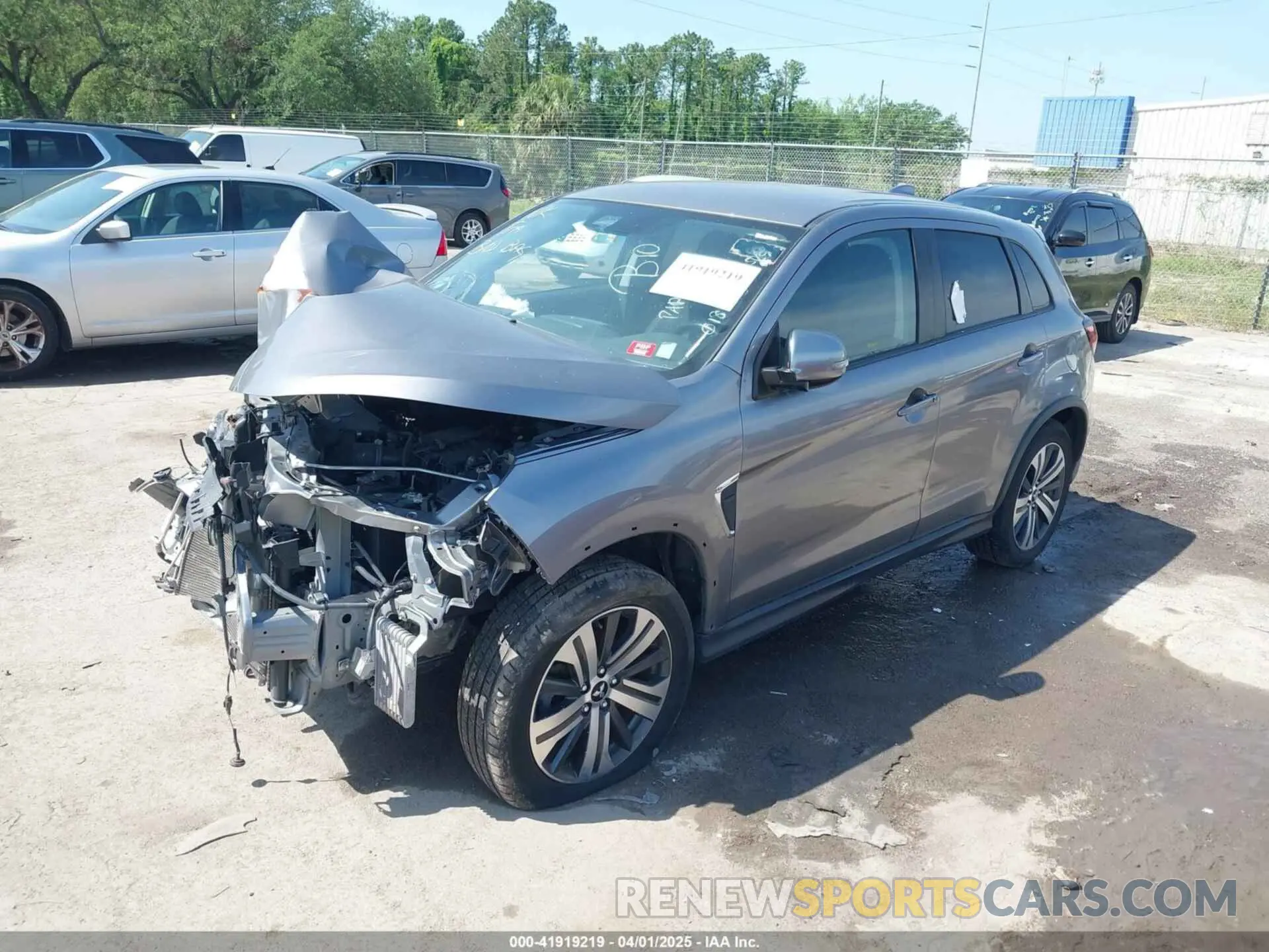 2 Photograph of a damaged car JA4AR3AU8LU018105 MITSUBISHI OUTLANDER SPORT 2020