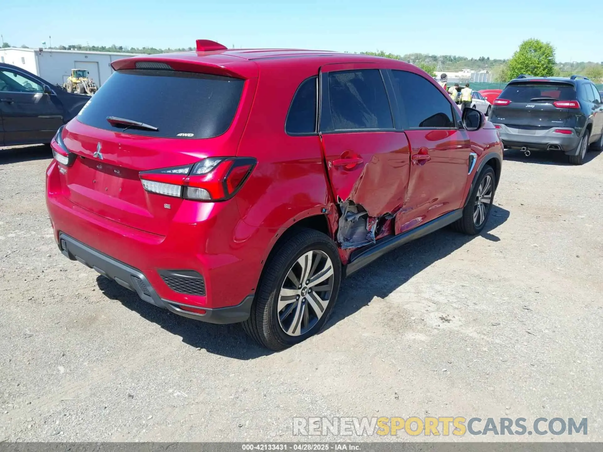 4 Photograph of a damaged car JA4AR3AUXLU018199 MITSUBISHI OUTLANDER SPORT 2020