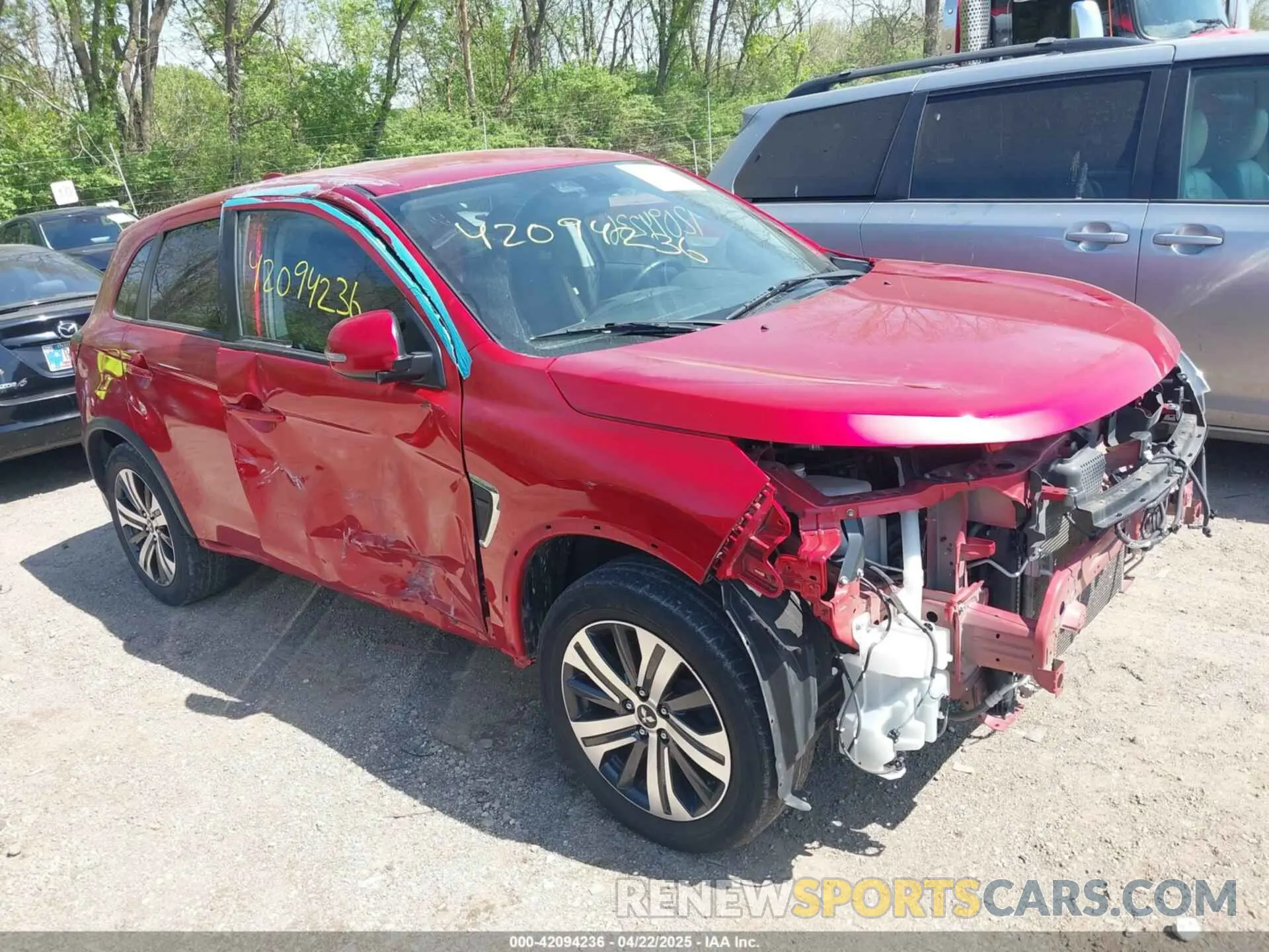 1 Photograph of a damaged car JA4AR3AUXLU018509 MITSUBISHI OUTLANDER SPORT 2020