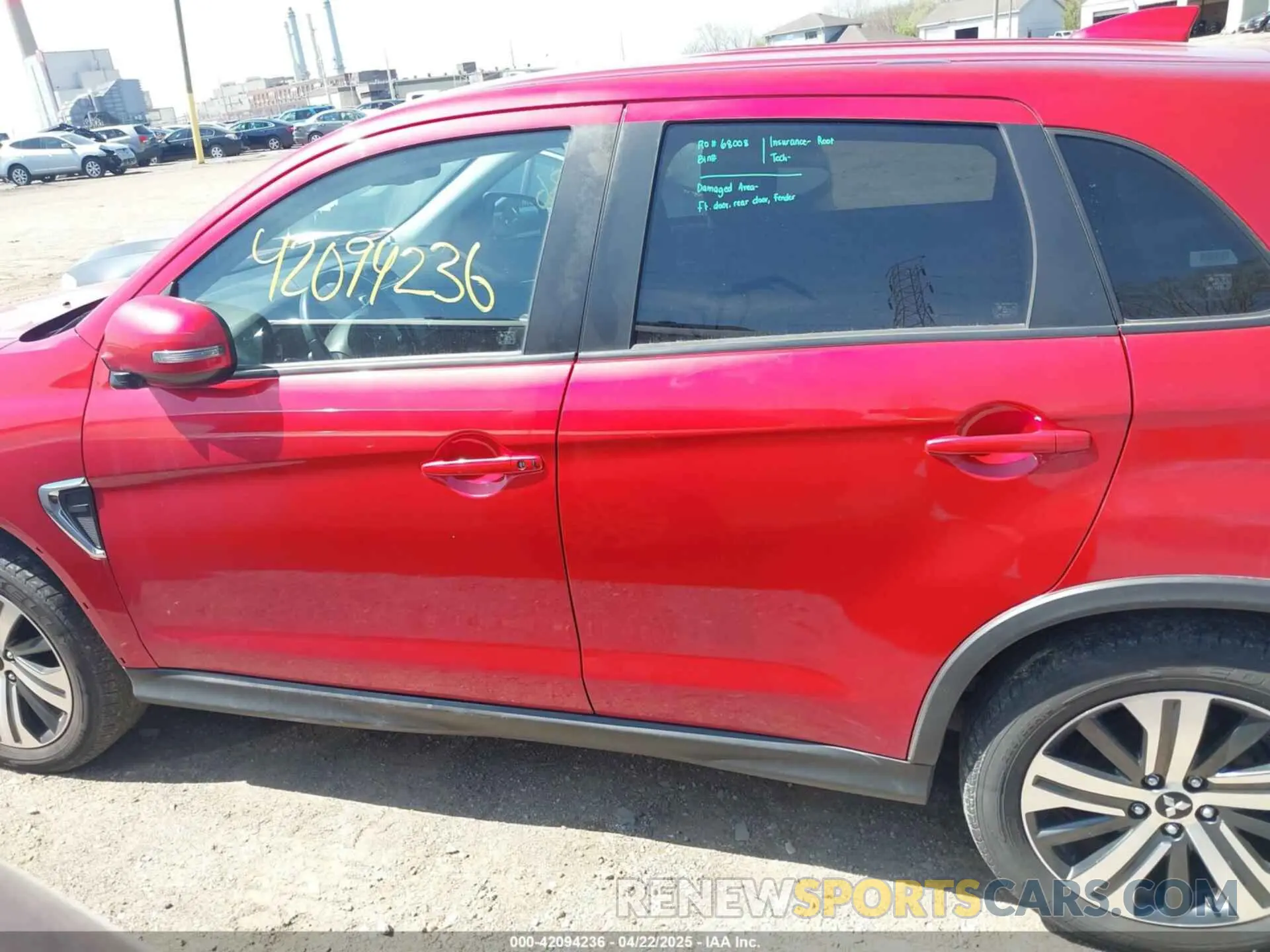 14 Photograph of a damaged car JA4AR3AUXLU018509 MITSUBISHI OUTLANDER SPORT 2020