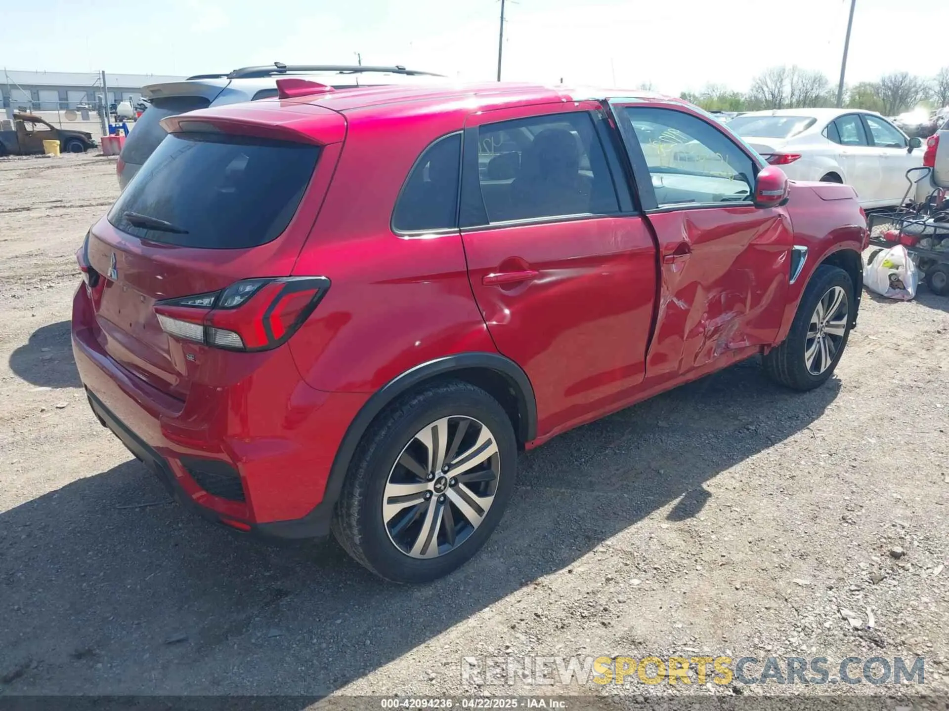 4 Photograph of a damaged car JA4AR3AUXLU018509 MITSUBISHI OUTLANDER SPORT 2020