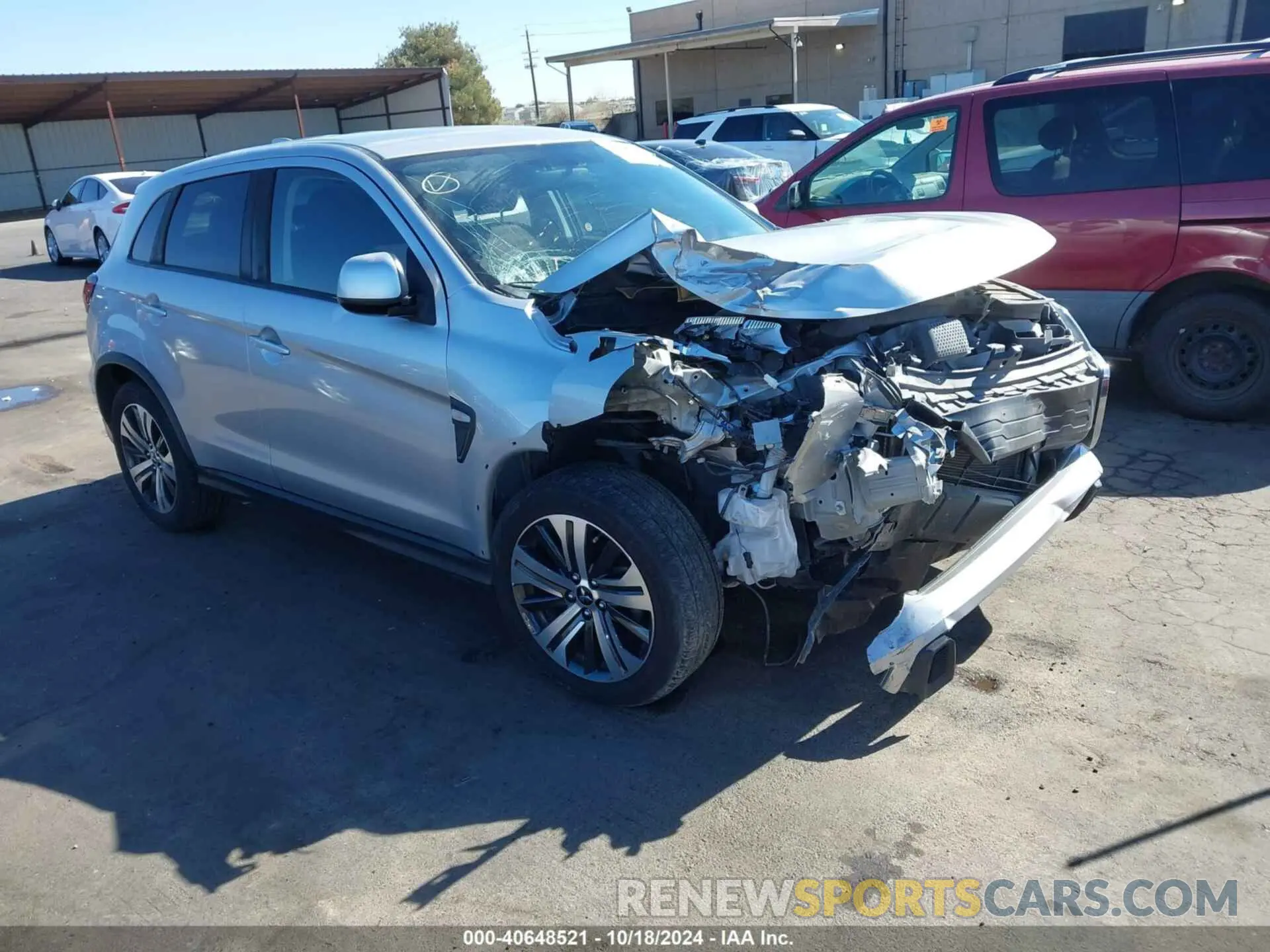 1 Photograph of a damaged car JA4AR3AUXLU025525 MITSUBISHI OUTLANDER SPORT 2020