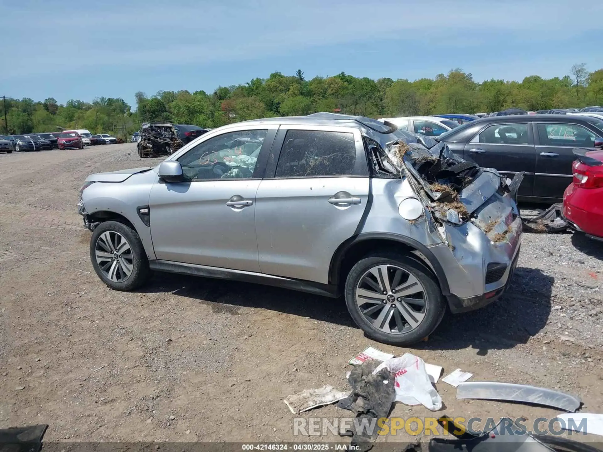 14 Photograph of a damaged car JA4APUAU0MU003658 MITSUBISHI OUTLANDER SPORT 2021