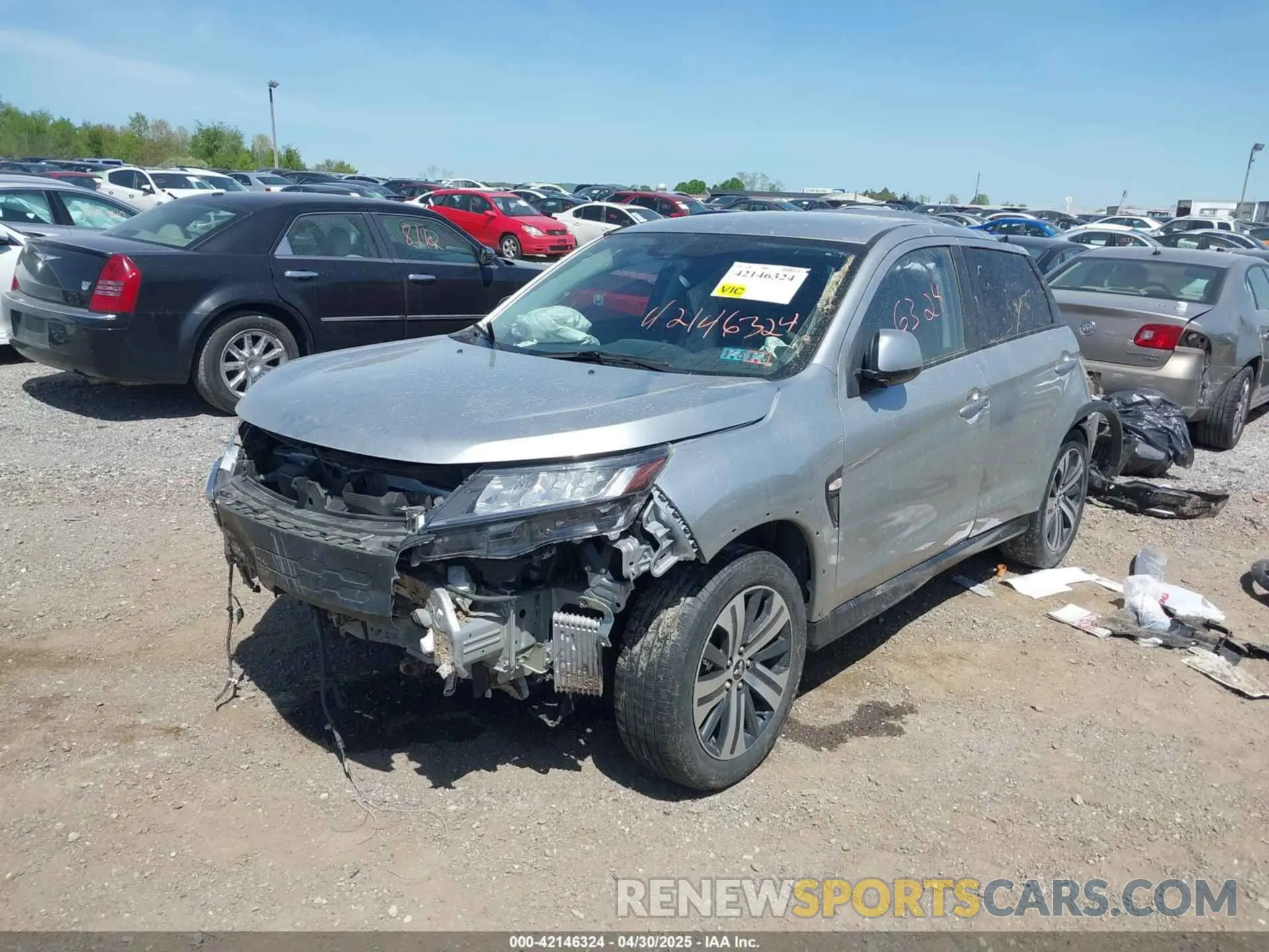 2 Photograph of a damaged car JA4APUAU0MU003658 MITSUBISHI OUTLANDER SPORT 2021
