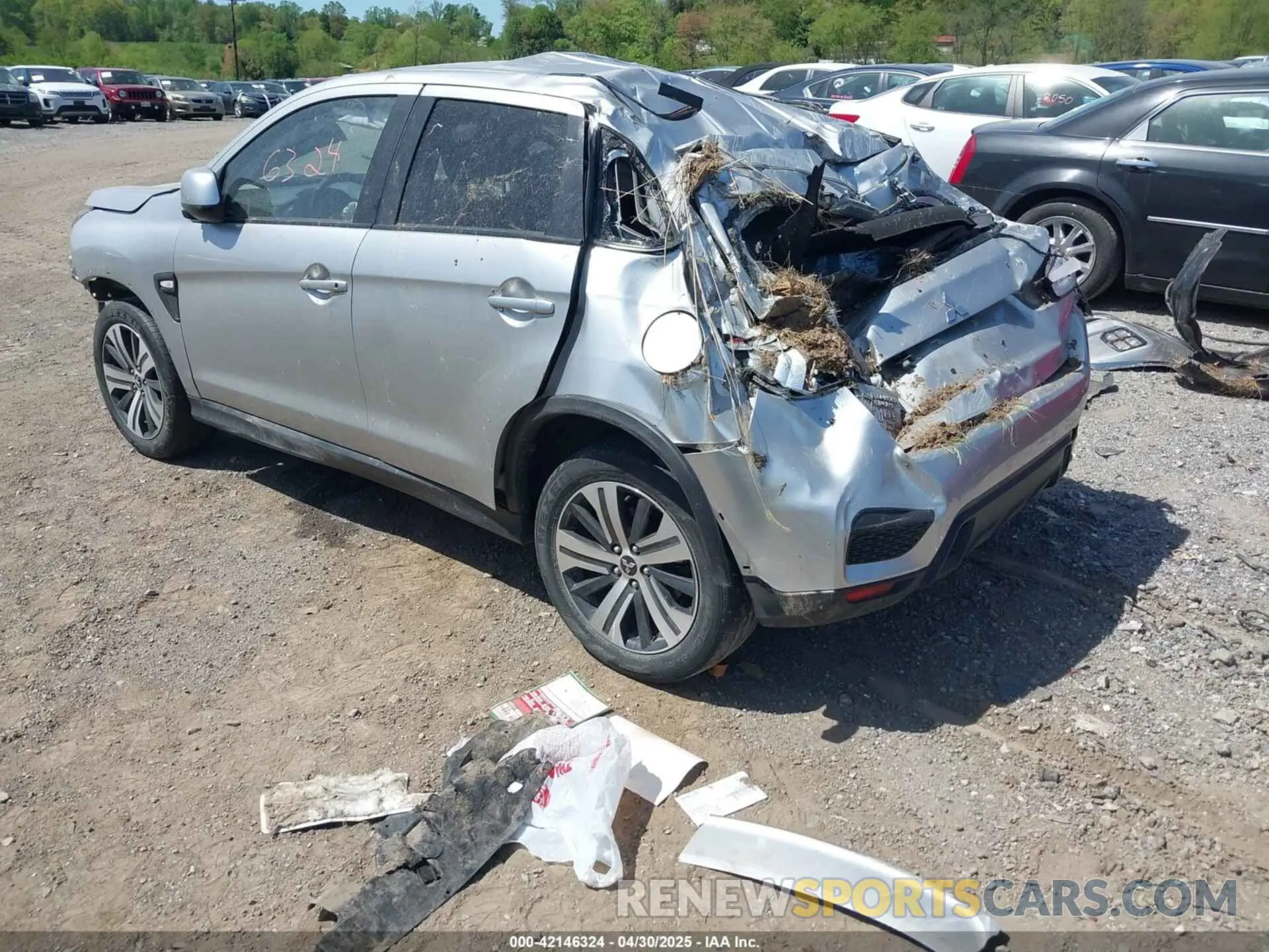 3 Photograph of a damaged car JA4APUAU0MU003658 MITSUBISHI OUTLANDER SPORT 2021