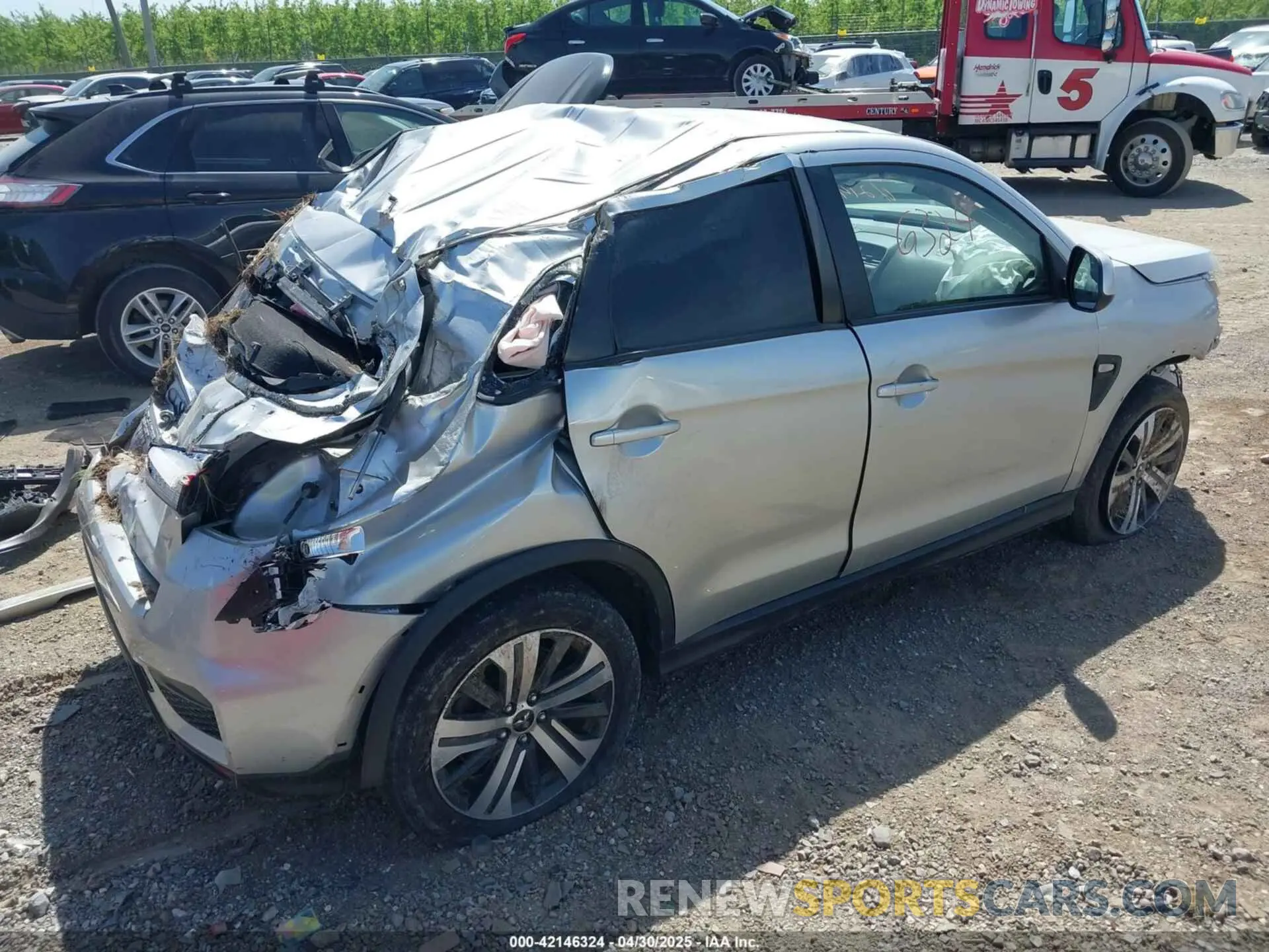 4 Photograph of a damaged car JA4APUAU0MU003658 MITSUBISHI OUTLANDER SPORT 2021