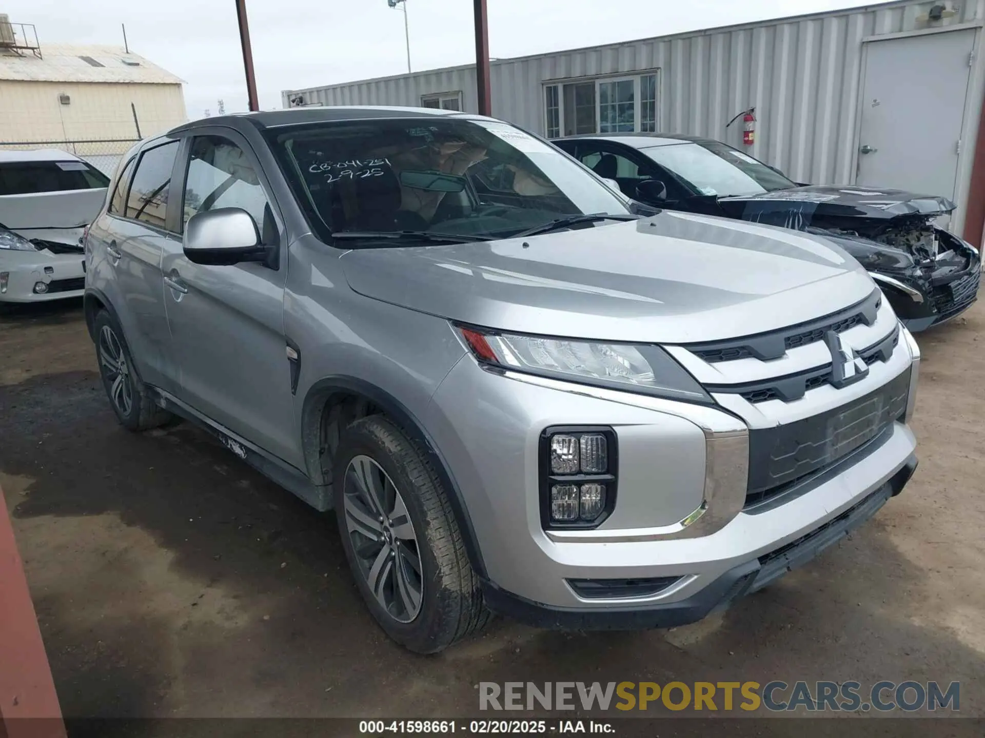 1 Photograph of a damaged car JA4APUAU1MU006049 MITSUBISHI OUTLANDER SPORT 2021