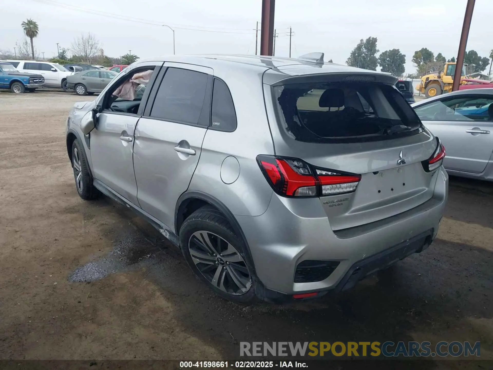 3 Photograph of a damaged car JA4APUAU1MU006049 MITSUBISHI OUTLANDER SPORT 2021