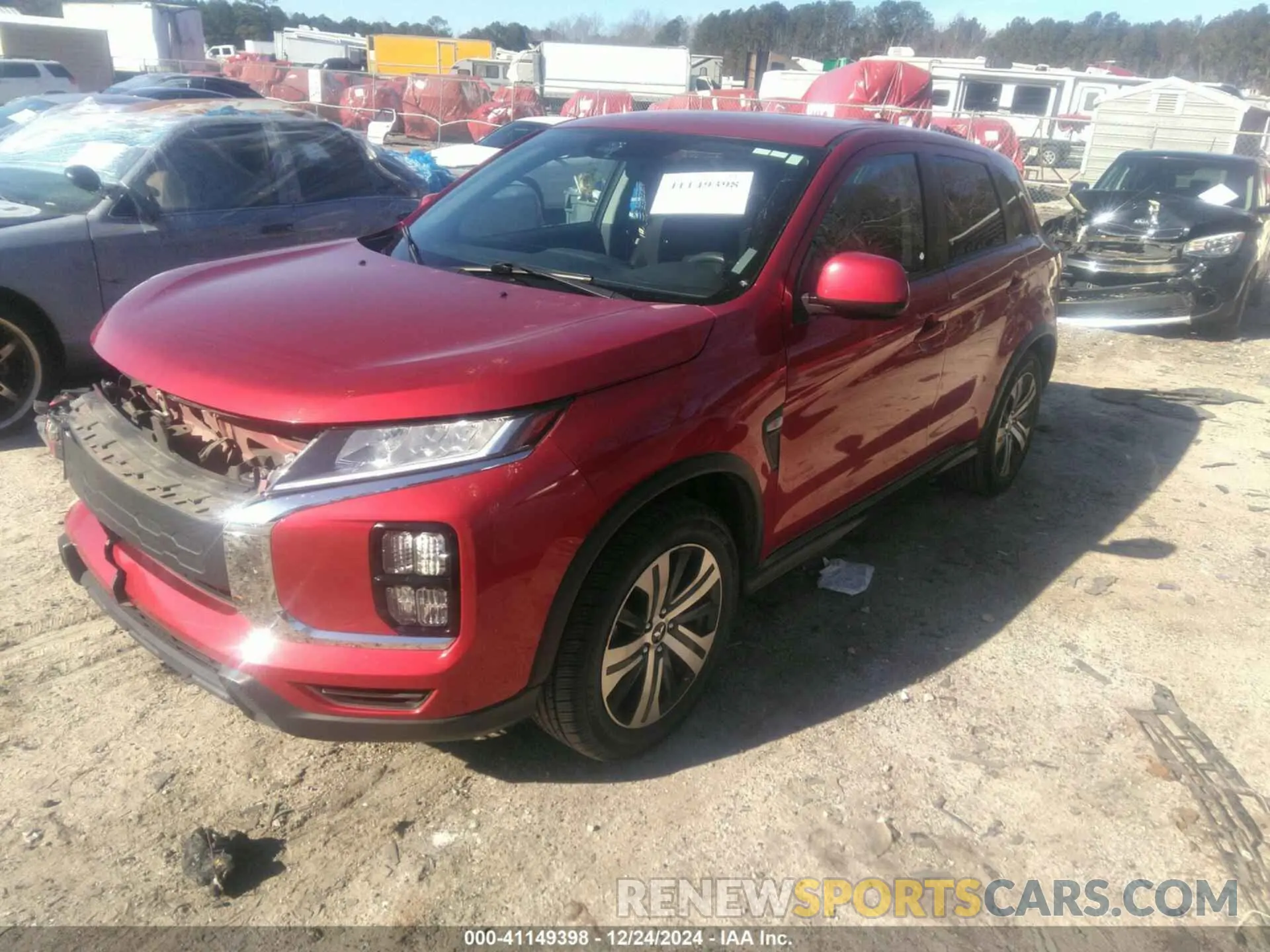 2 Photograph of a damaged car JA4APUAU1MU021795 MITSUBISHI OUTLANDER SPORT 2021