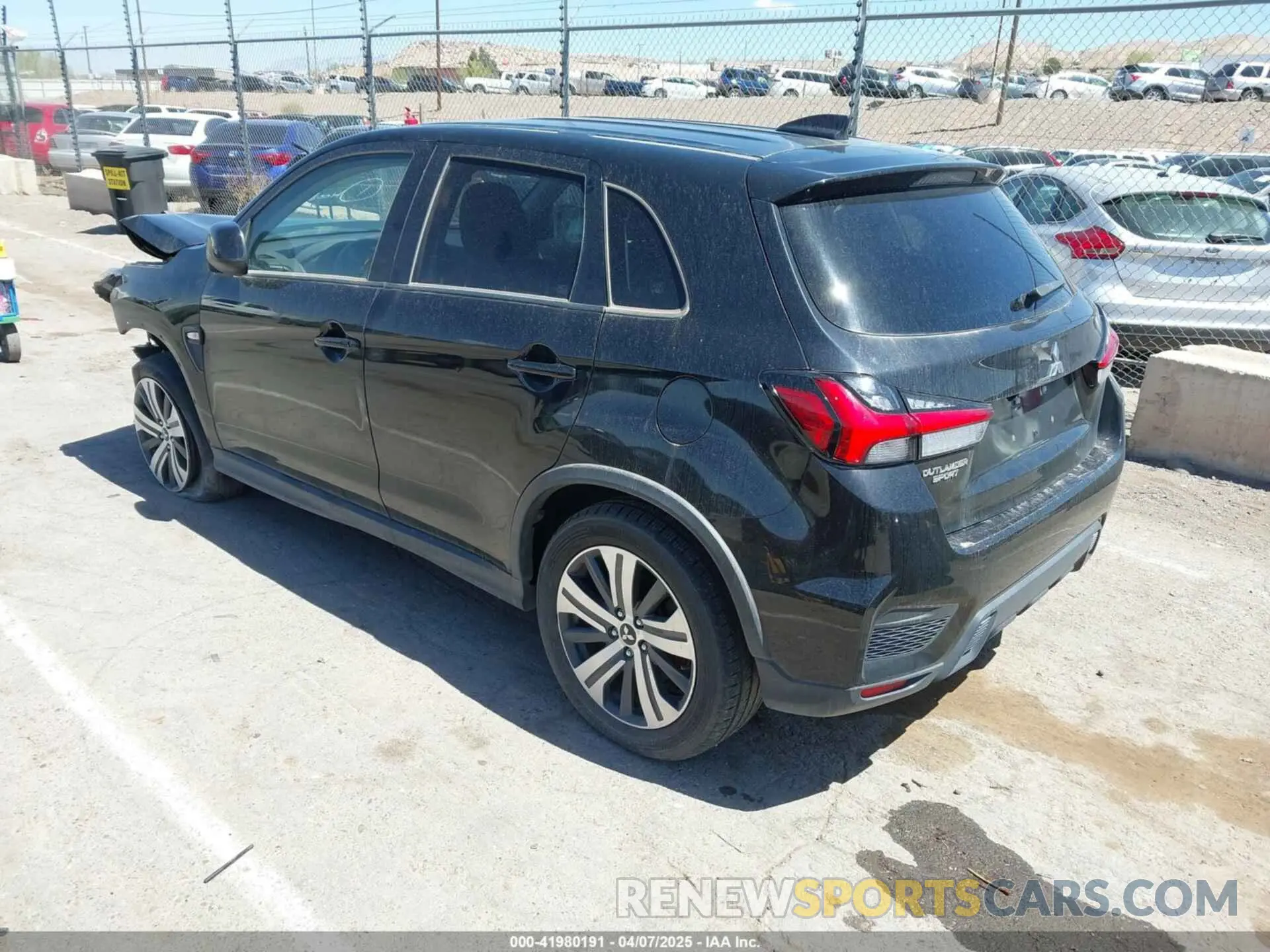 3 Photograph of a damaged car JA4APUAU2MU000390 MITSUBISHI OUTLANDER SPORT 2021