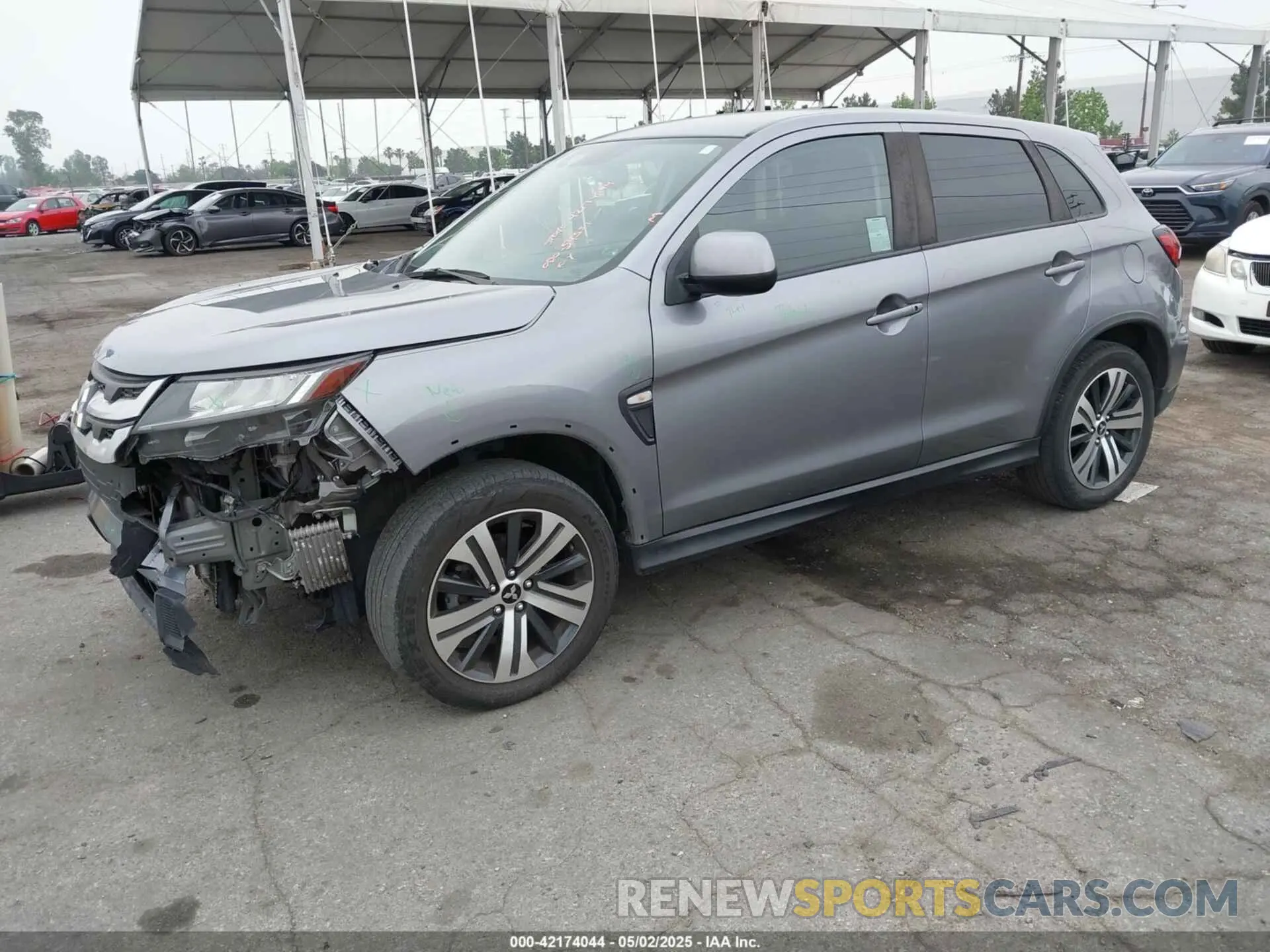 2 Photograph of a damaged car JA4APUAU2MU036192 MITSUBISHI OUTLANDER SPORT 2021