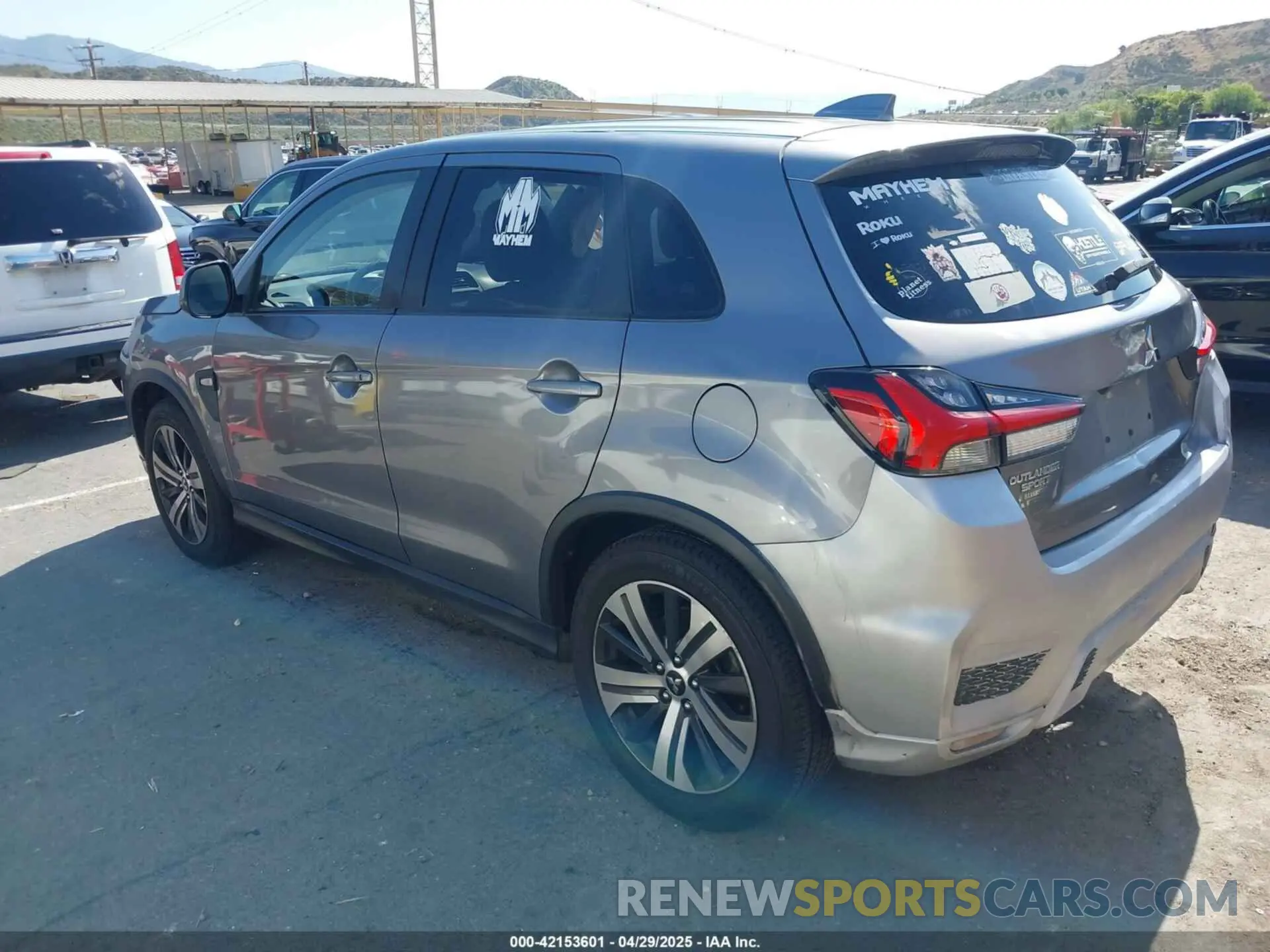 3 Photograph of a damaged car JA4APUAU3MU002584 MITSUBISHI OUTLANDER SPORT 2021