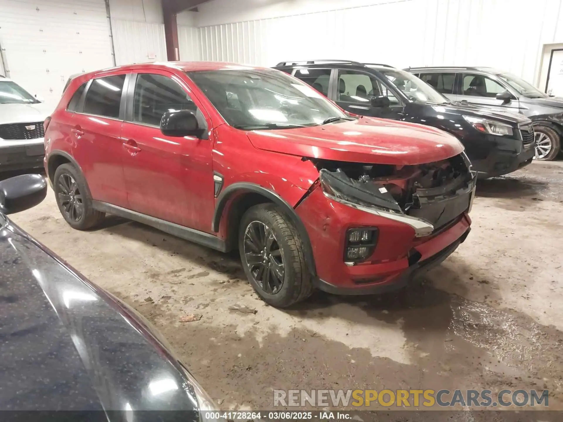 1 Photograph of a damaged car JA4APUAU3MU030840 MITSUBISHI OUTLANDER SPORT 2021