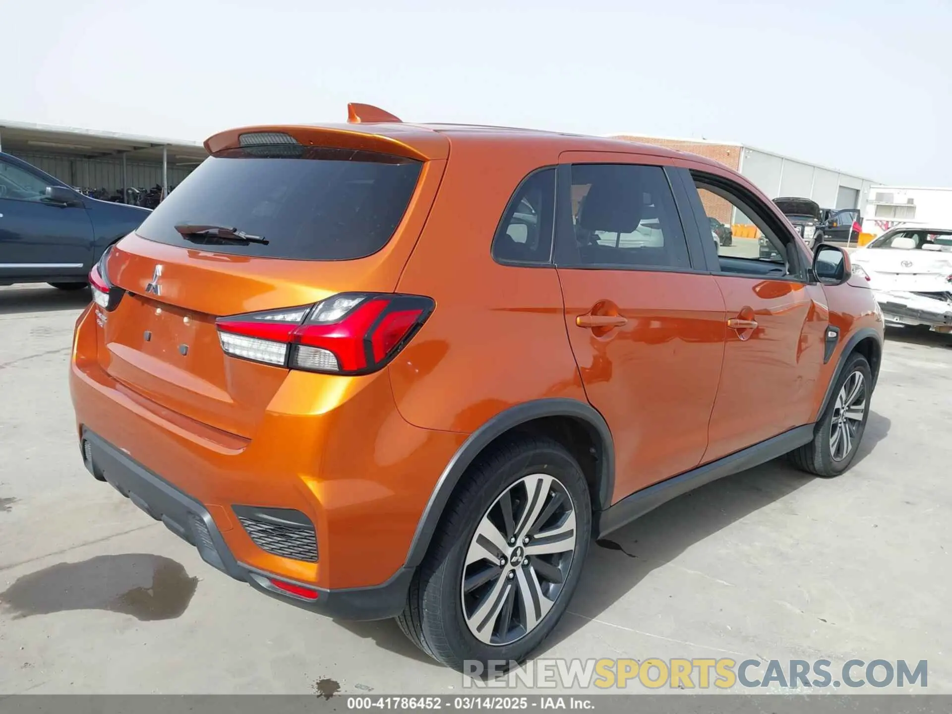 4 Photograph of a damaged car JA4APUAU4MU001847 MITSUBISHI OUTLANDER SPORT 2021