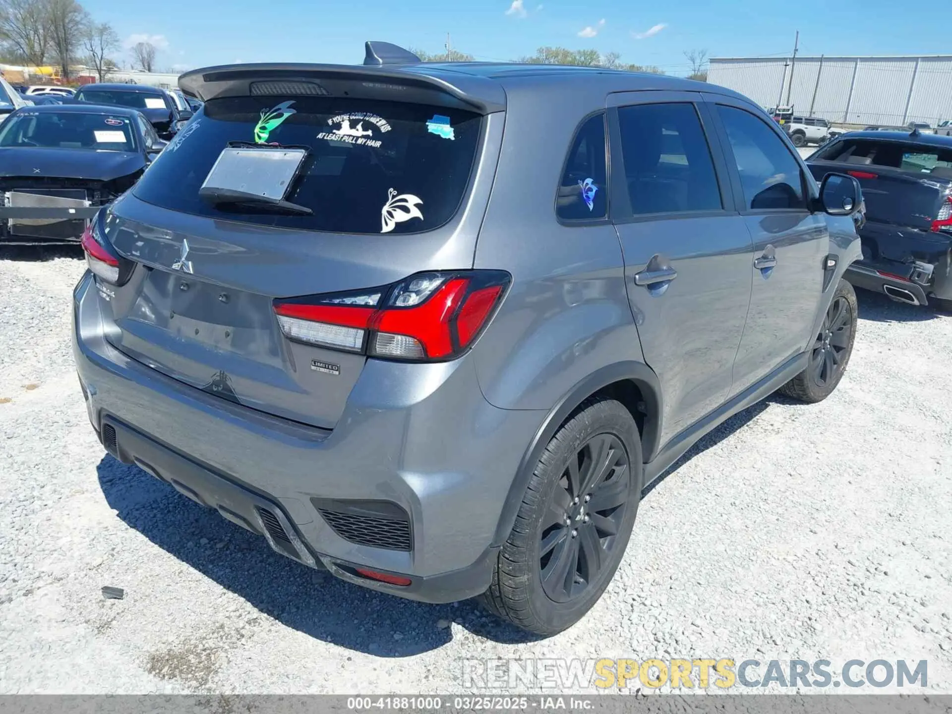 4 Photograph of a damaged car JA4APUAU6MU021145 MITSUBISHI OUTLANDER SPORT 2021