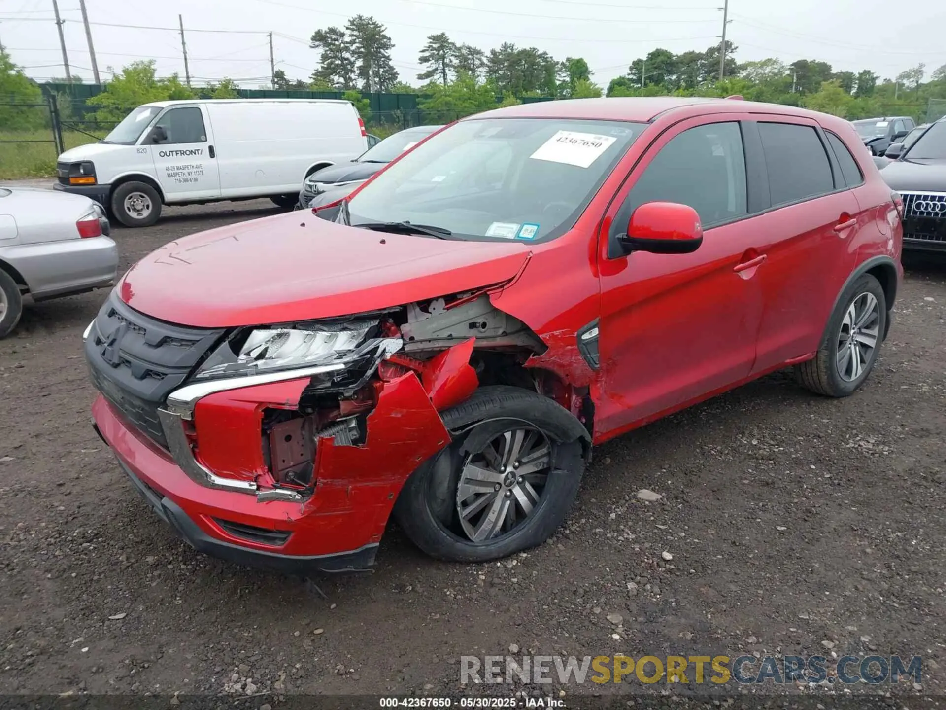 2 Photograph of a damaged car JA4APUAU6MU033599 MITSUBISHI OUTLANDER SPORT 2021