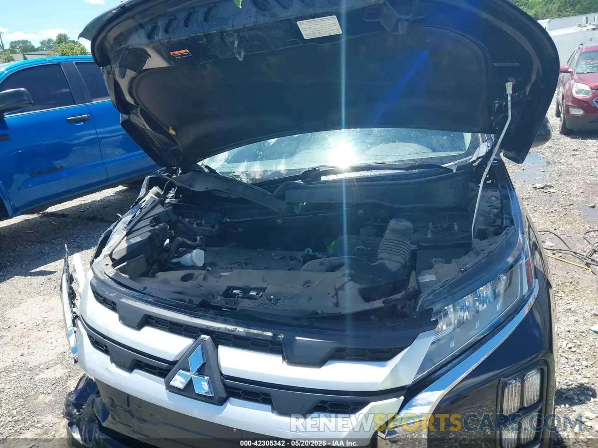 10 Photograph of a damaged car JA4APUAU8MU020269 MITSUBISHI OUTLANDER SPORT 2021