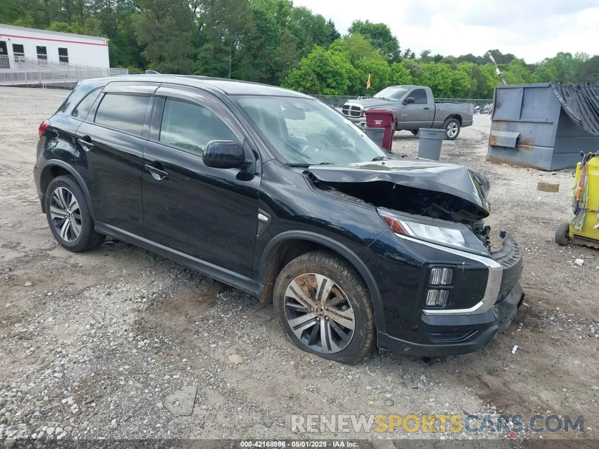 1 Photograph of a damaged car JA4APUAU8MU020966 MITSUBISHI OUTLANDER SPORT 2021