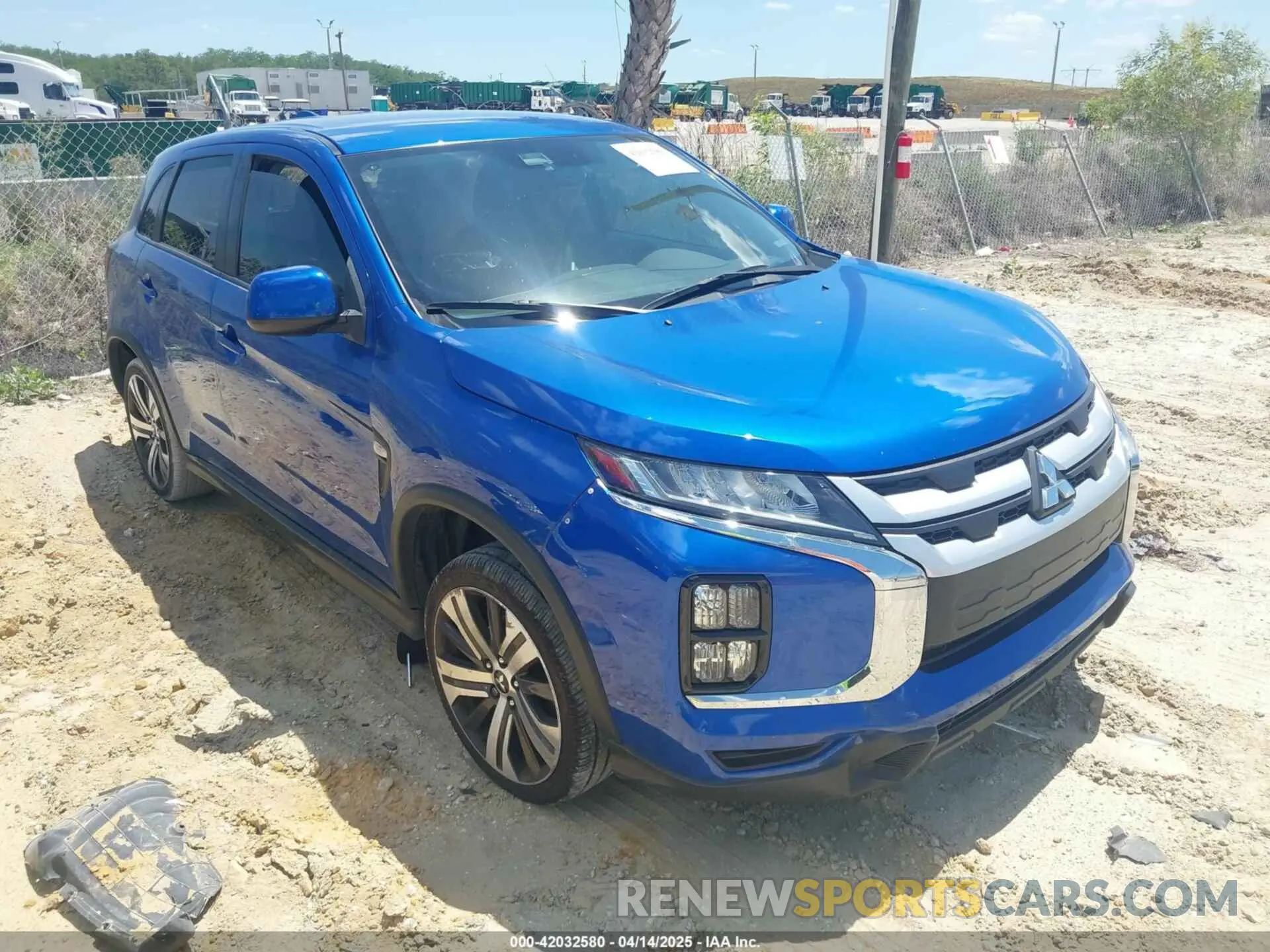 1 Photograph of a damaged car JA4APUAU8MU022233 MITSUBISHI OUTLANDER SPORT 2021
