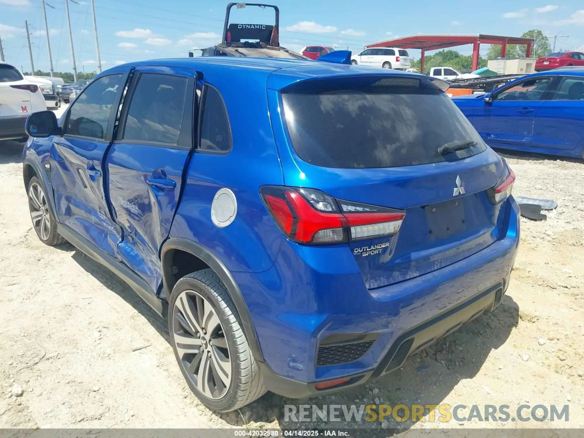 3 Photograph of a damaged car JA4APUAU8MU022233 MITSUBISHI OUTLANDER SPORT 2021