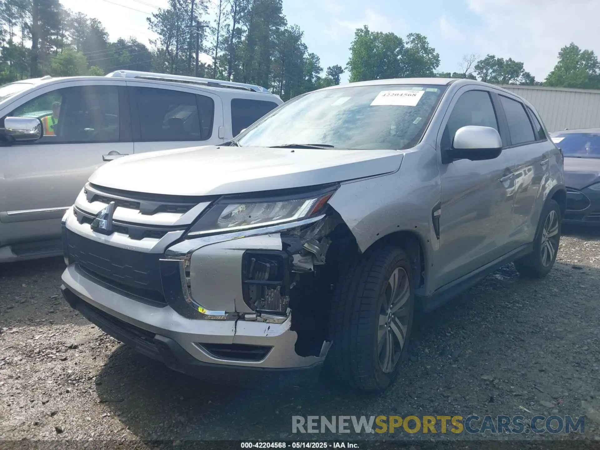 2 Photograph of a damaged car JA4APUAU8MU034978 MITSUBISHI OUTLANDER SPORT 2021