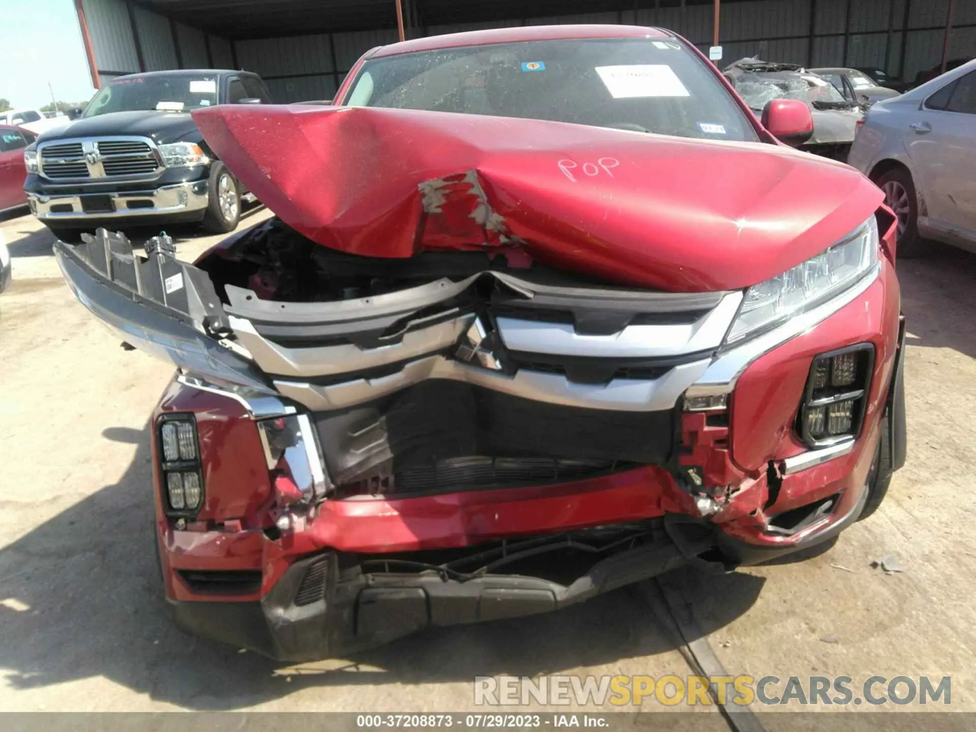 10 Photograph of a damaged car JA4APUAU9MU015078 MITSUBISHI OUTLANDER SPORT 2021