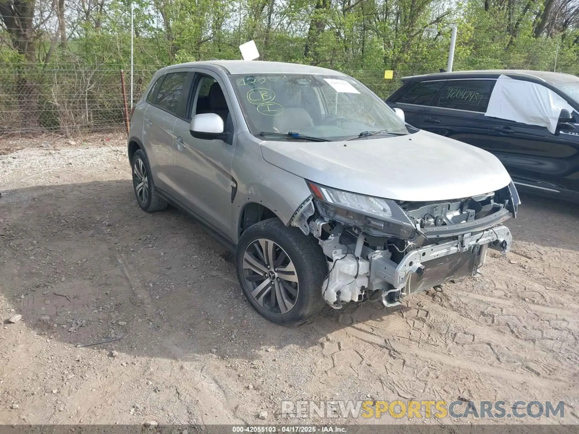 1 Photograph of a damaged car JA4APUAU9MU031863 MITSUBISHI OUTLANDER SPORT 2021