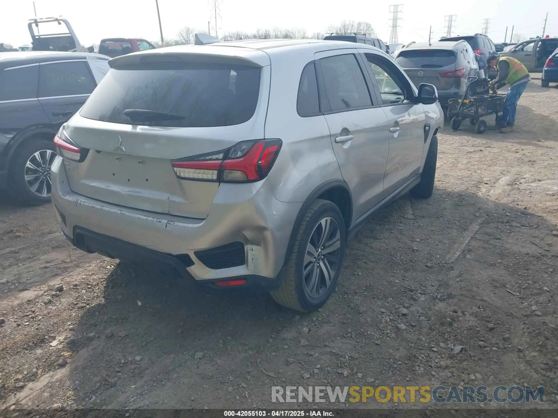 4 Photograph of a damaged car JA4APUAU9MU031863 MITSUBISHI OUTLANDER SPORT 2021