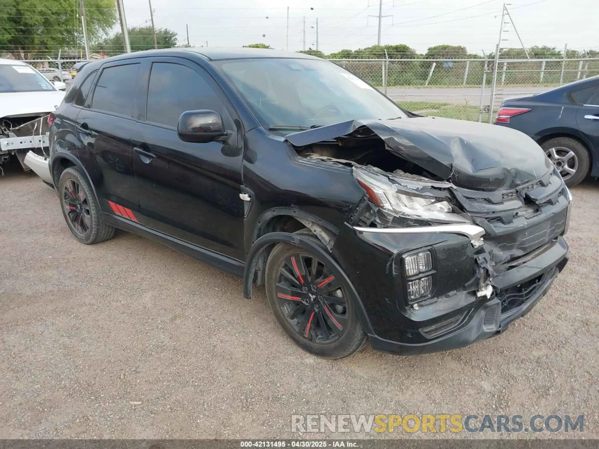1 Photograph of a damaged car JA4APUAUXMU016742 MITSUBISHI OUTLANDER SPORT 2021