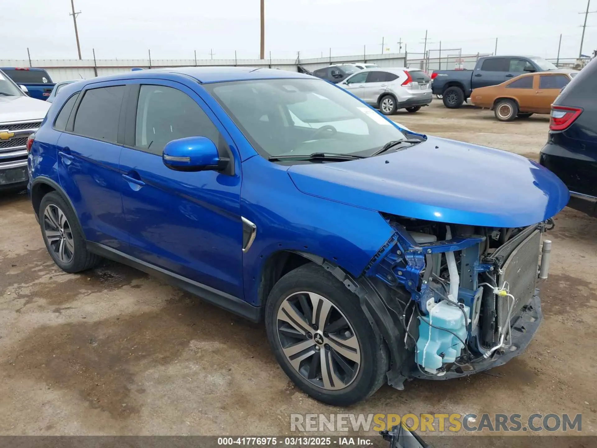 1 Photograph of a damaged car JA4APVAU2MU035615 MITSUBISHI OUTLANDER SPORT 2021