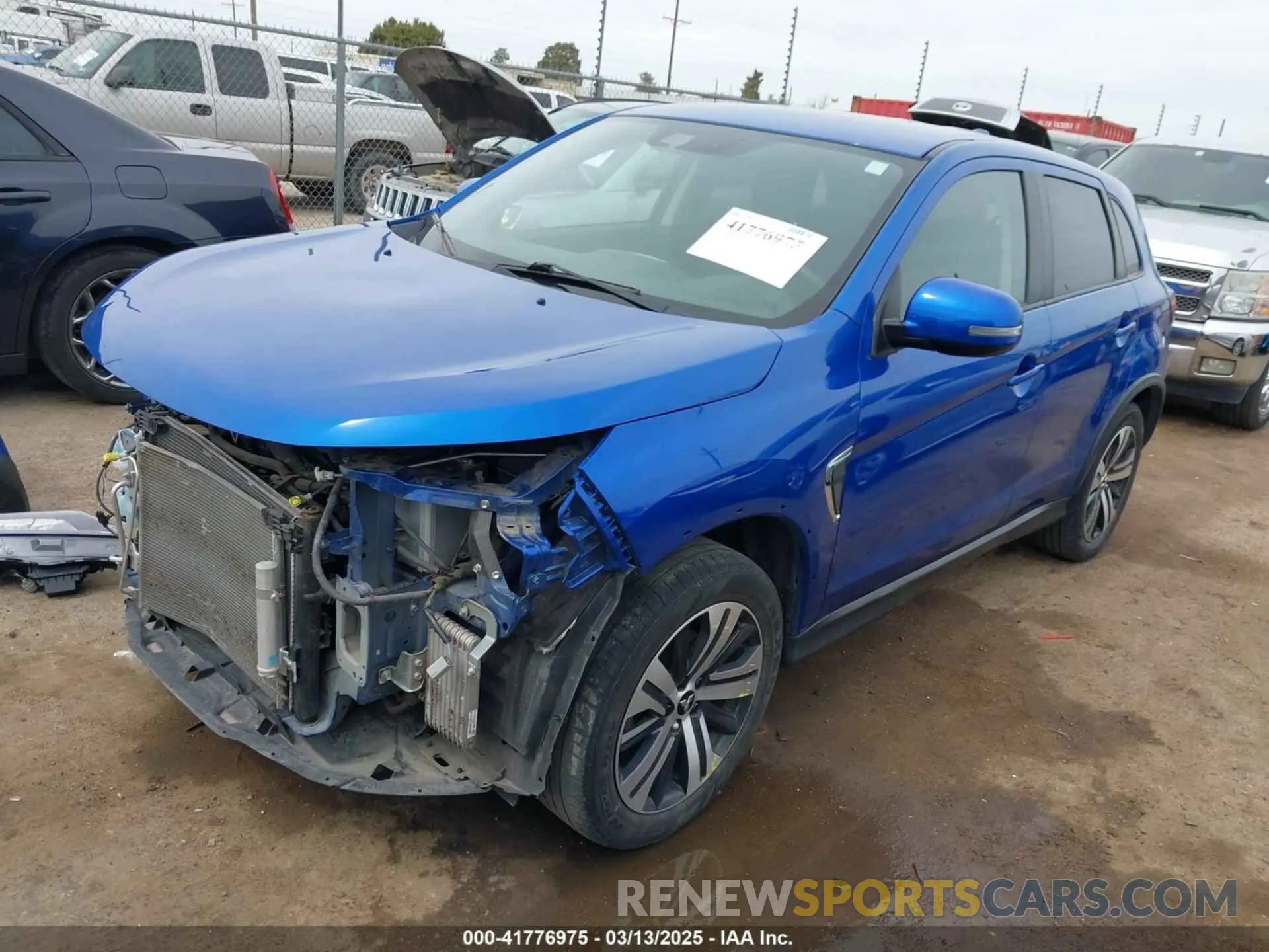 2 Photograph of a damaged car JA4APVAU2MU035615 MITSUBISHI OUTLANDER SPORT 2021