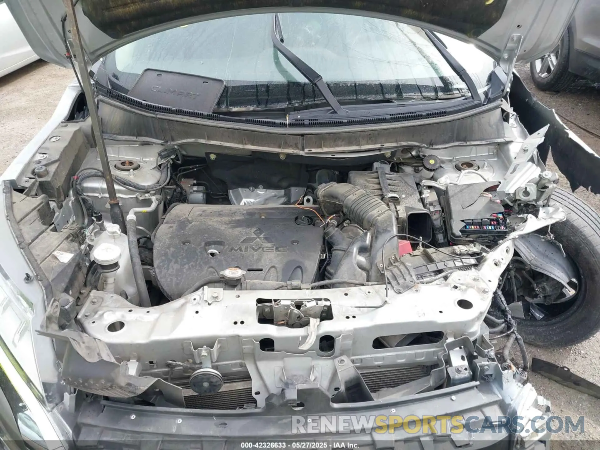 10 Photograph of a damaged car JA4APVAU3MU012327 MITSUBISHI OUTLANDER SPORT 2021