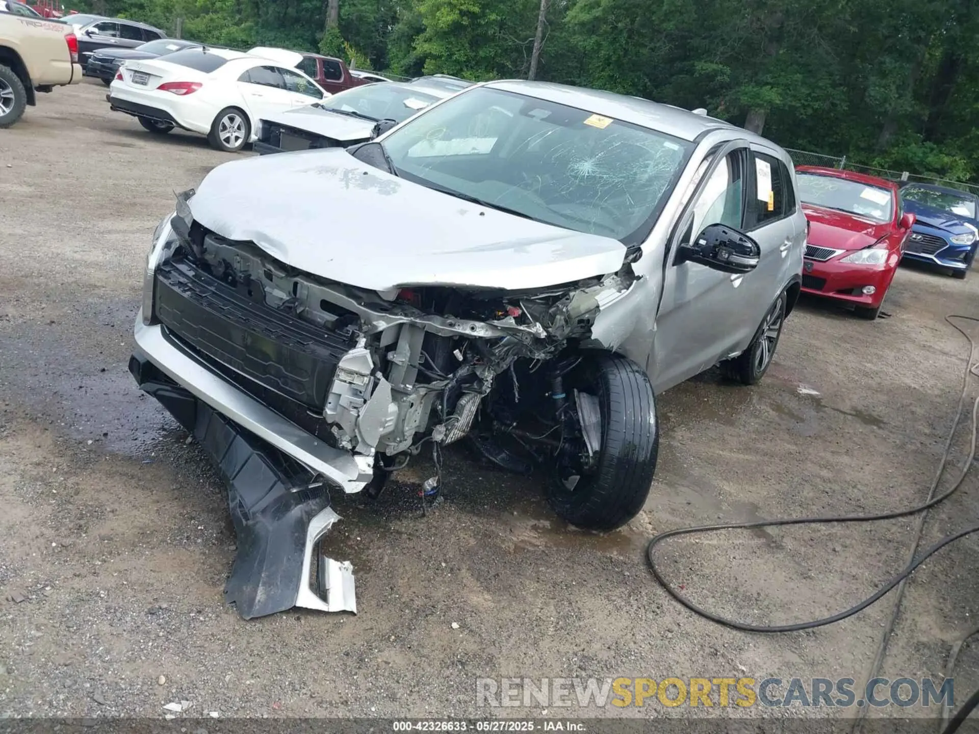 2 Photograph of a damaged car JA4APVAU3MU012327 MITSUBISHI OUTLANDER SPORT 2021